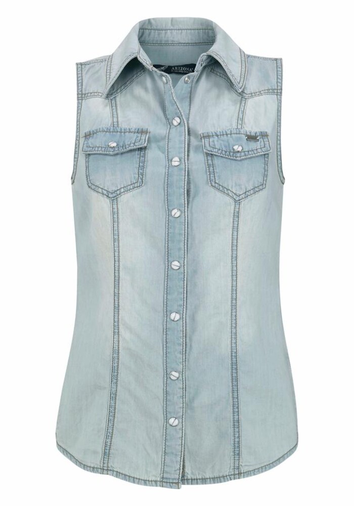 ARIZONA Jeanshemd Damen Größe S blue denim