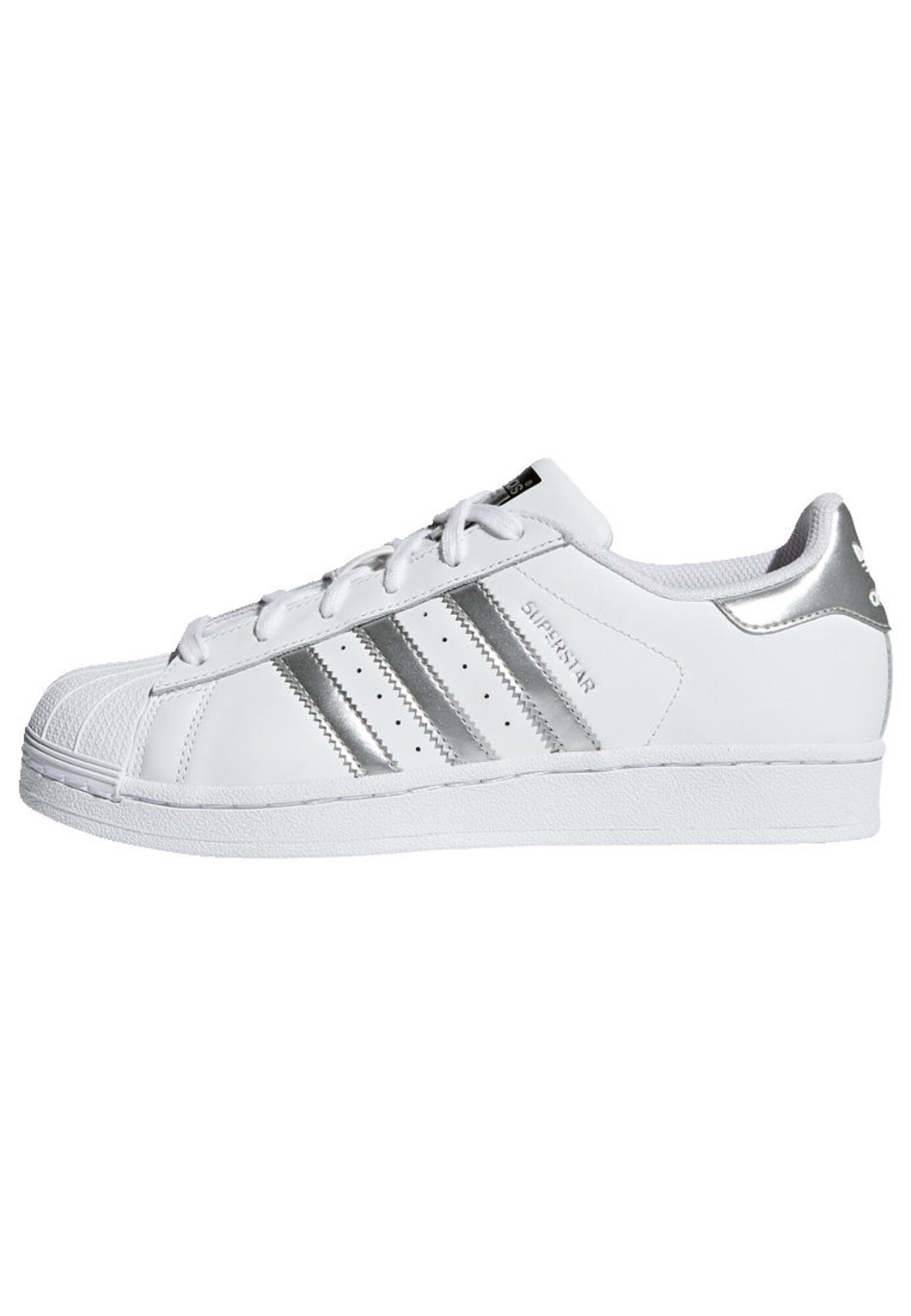 Adidas Originals Dames Sneakers Laag Superstar Zilver Wit adidas originals kopen in de aanbieding