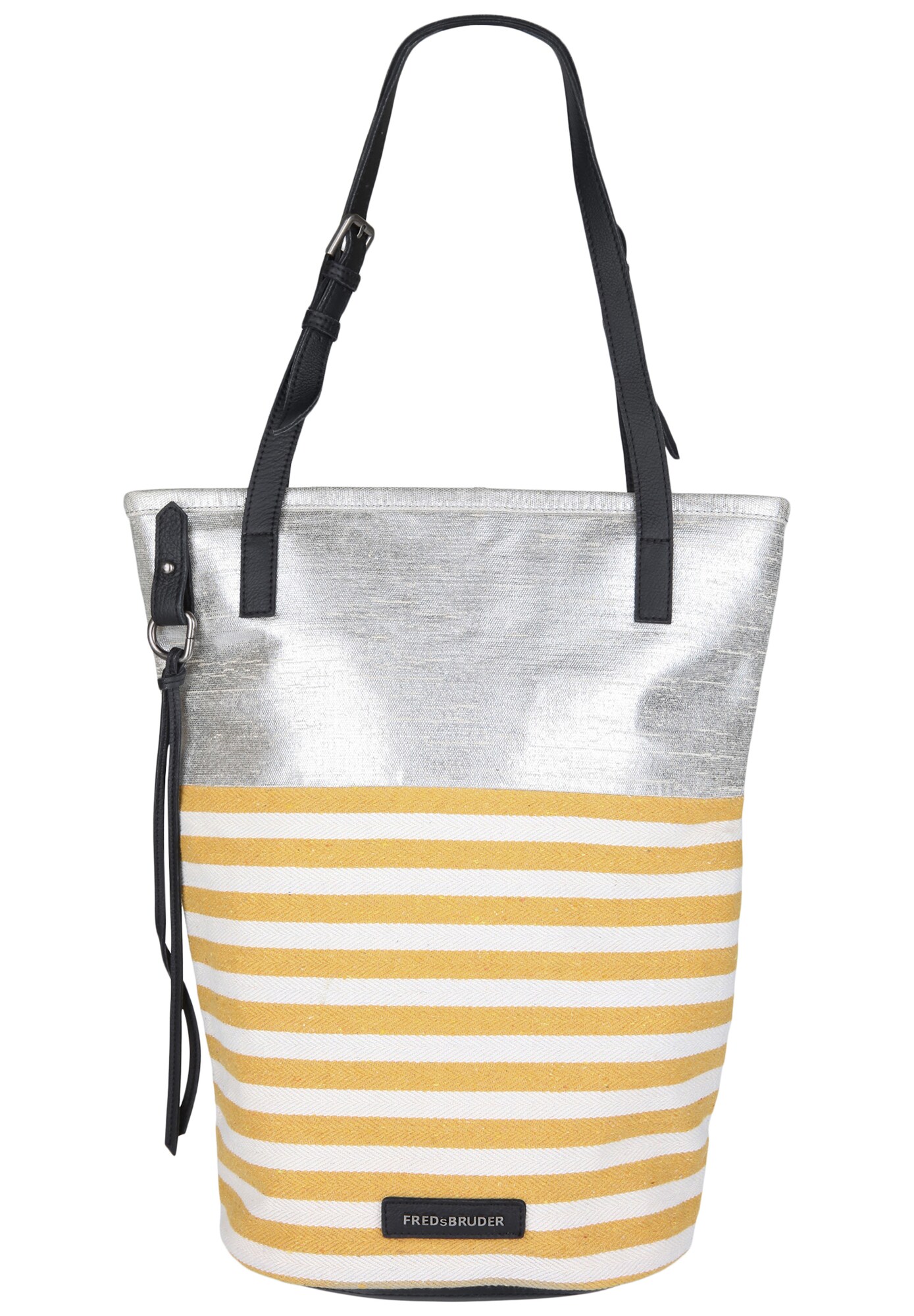 Fredsbruder Dames Shopper Roadtrip Geel Zilver Wit fredsbruder kopen in de aanbieding