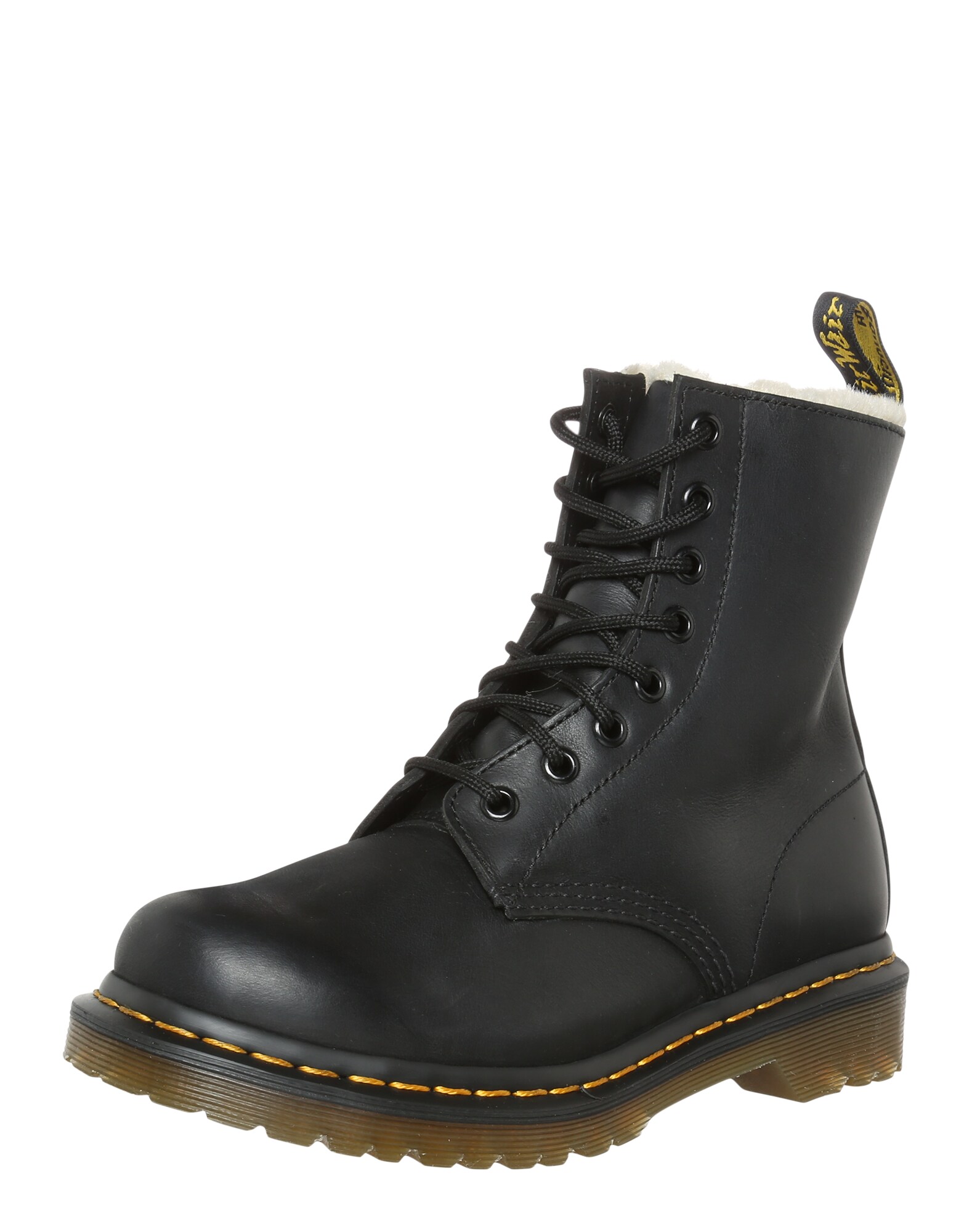 Dr. Martens Šnurovacie členkové čižmy '1460 Serena - 8'  žltá / čierna / biela