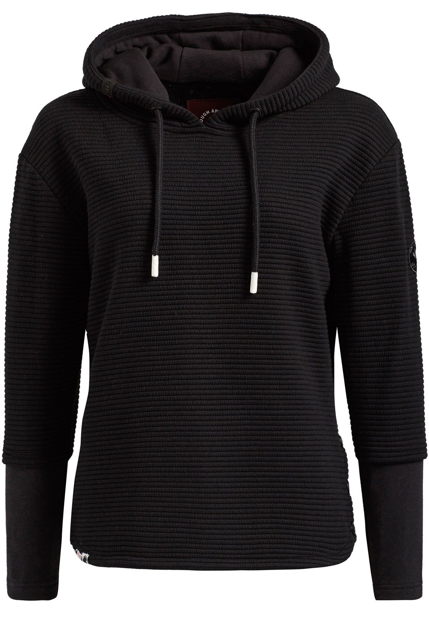 Khujo Dames Sweatshirt Tessa Zwart khujo kopen in de aanbieding