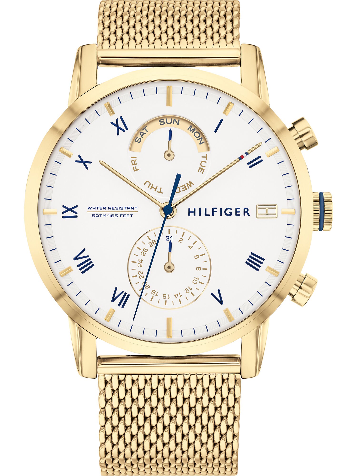 TOMMY HILFIGER Analoginis (įprastinio dizaino) laikrodis  auksas / balta
