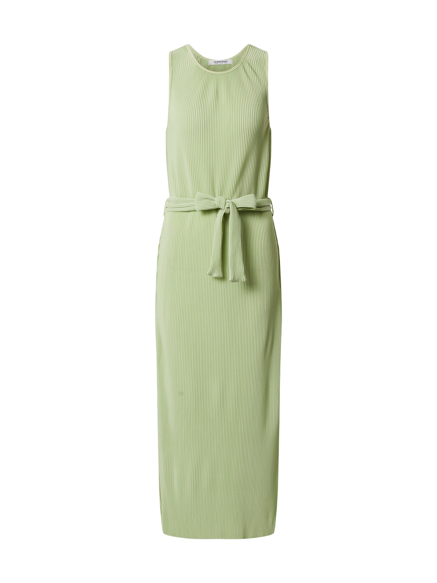GLAMOROUS Suknelė 'PISTACHIO PLISSE'  kivių spalva / žalia / šviesiai žalia