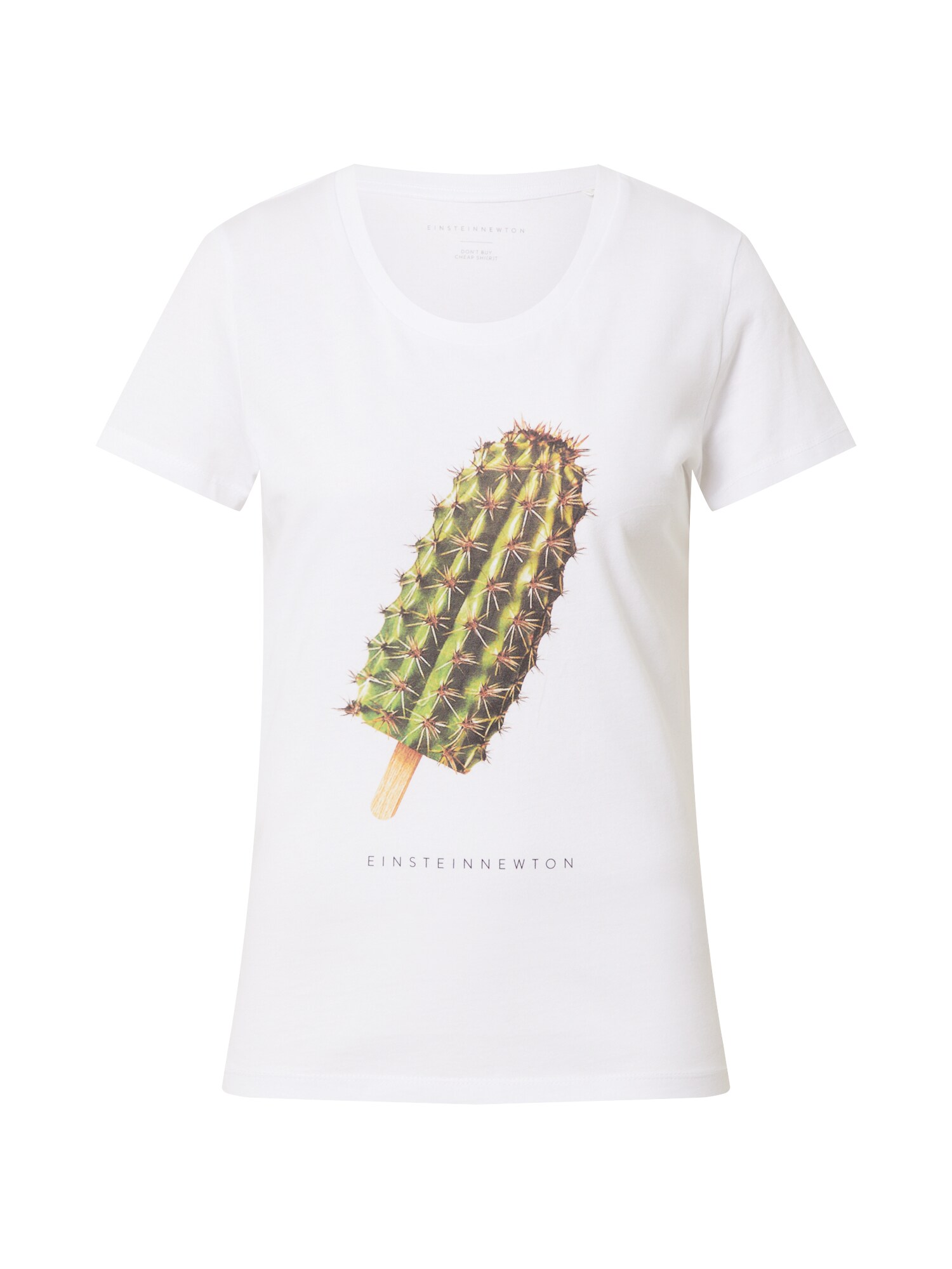 EINSTEIN & NEWTON Marškinėliai 'Cactus Ice'  balta / mišrios spalvos