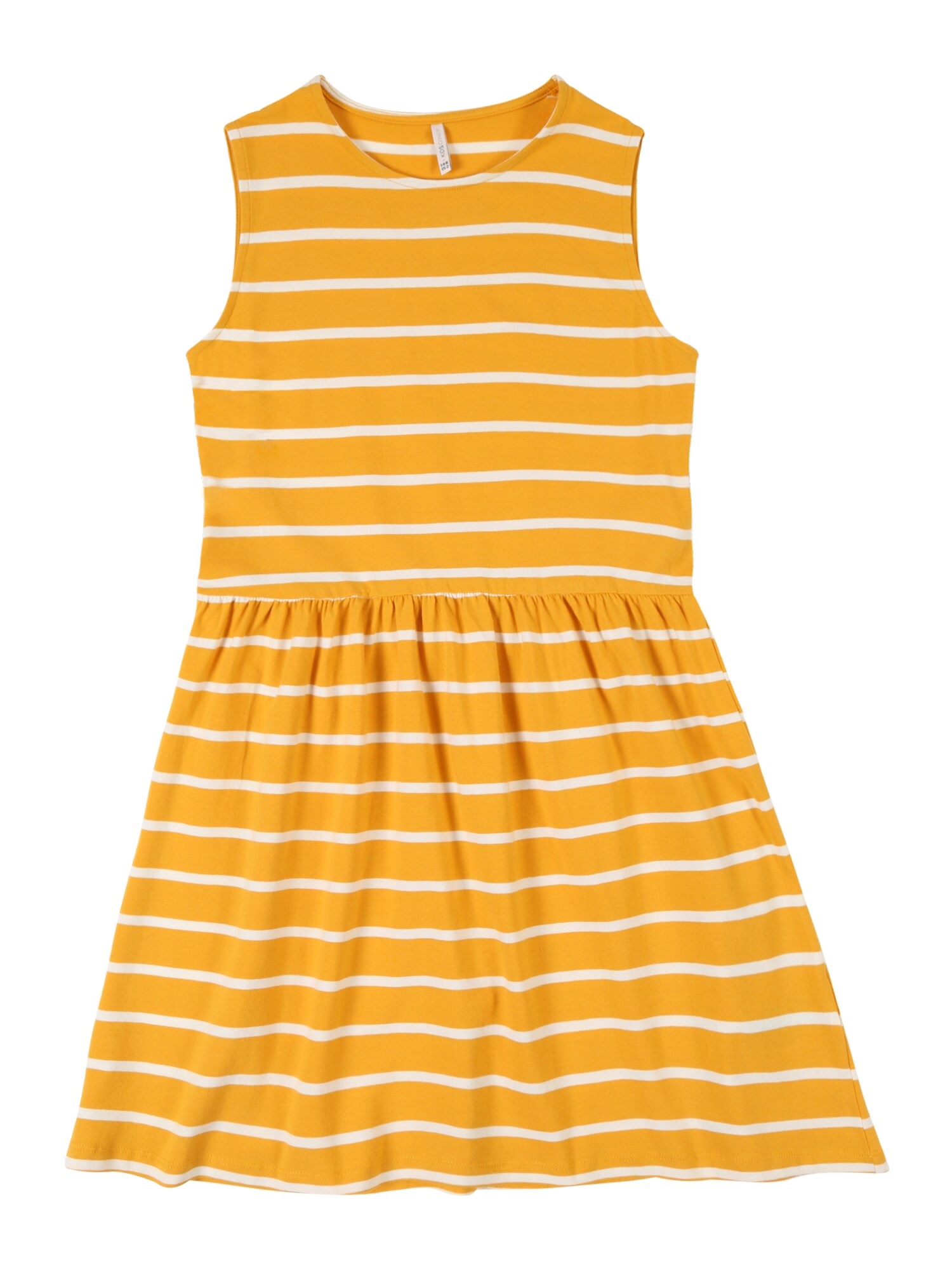 Kids Only Meisjes Jurk Niella Donkergeel Wit kids only kopen in de aanbieding