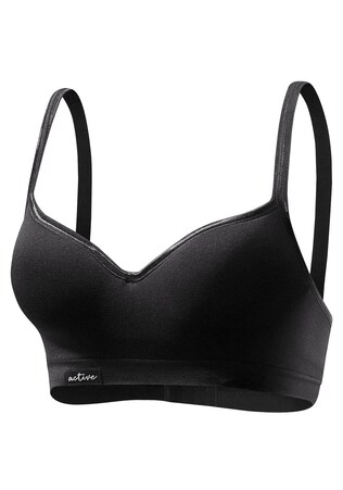 LASCANA ACTIVE, Sportmelltartók, fekete