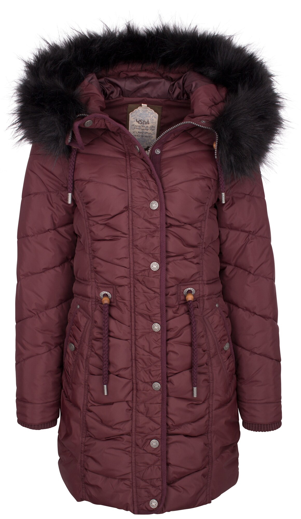 Usha Dames Winterparka Bordeaux usha kopen in de aanbieding