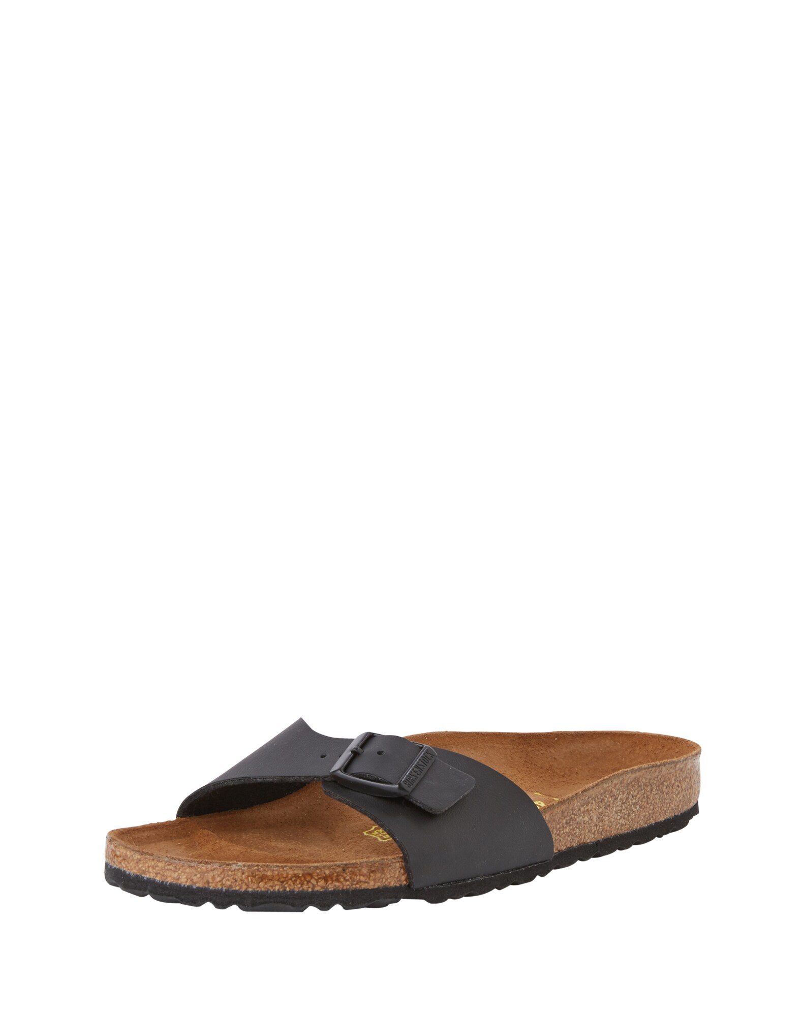 Birkenstock Dames Sandalen Met Riem Madrid Bruin Zwart birkenstock kopen in de aanbieding