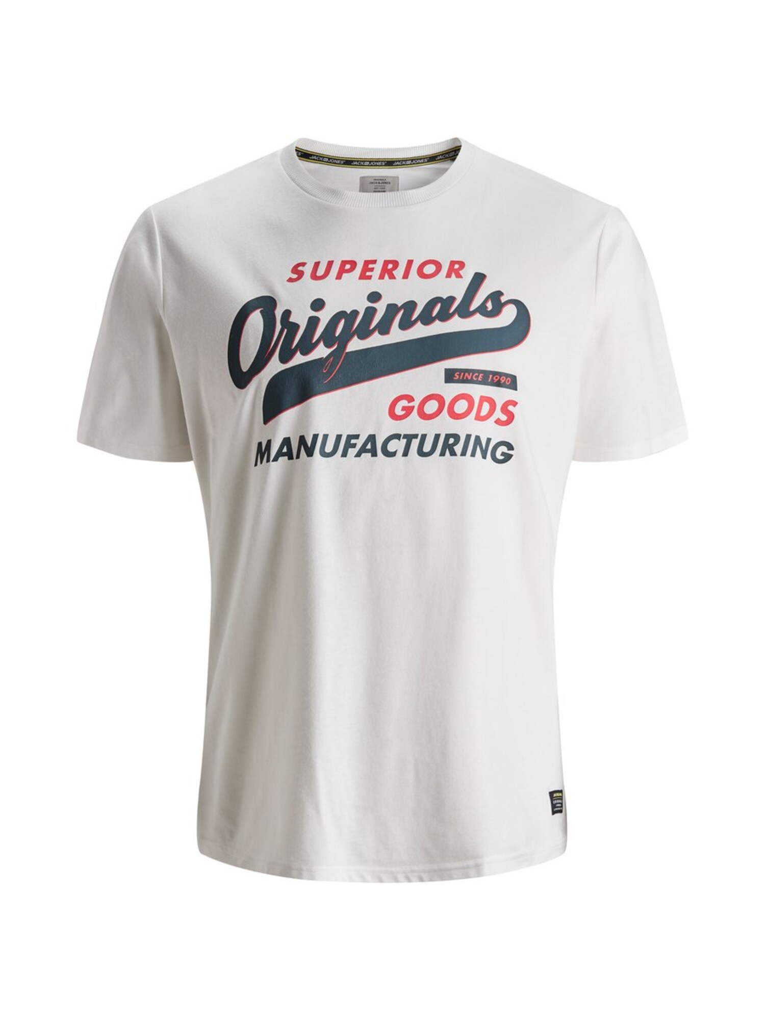 Jack And Jones Heren Shirt Duifblauw Rood Wit jack and jones kopen in de aanbieding