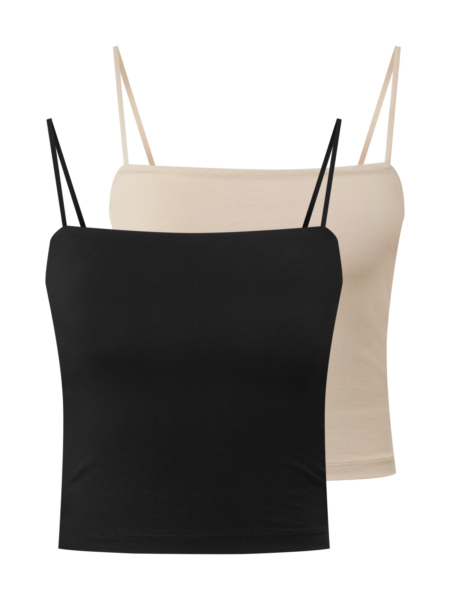 Gina Tricot Palaidinė be rankovių 'Scarlet'  juoda / smėlio
