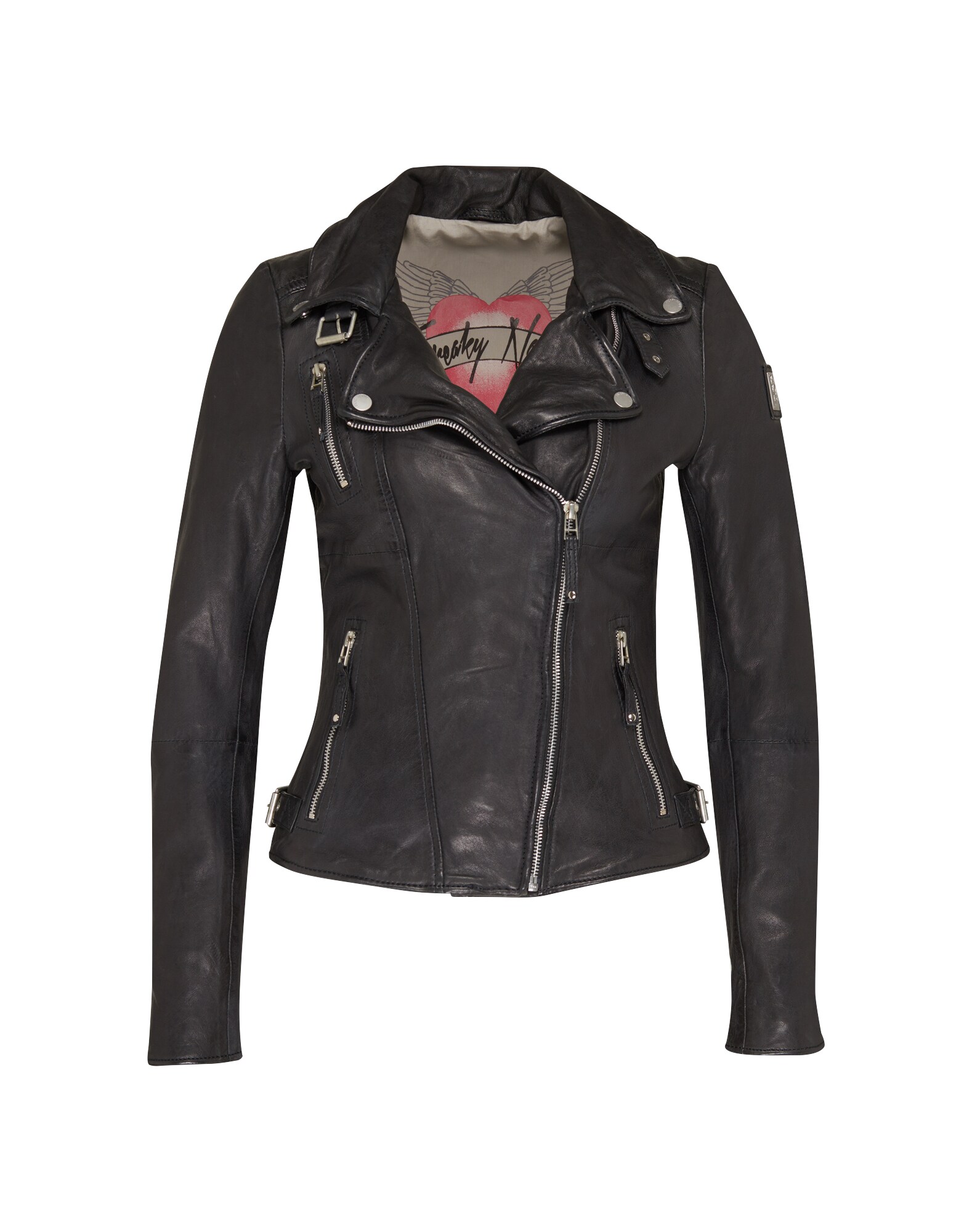 FREAKY NATION Demisezoninė striukė 'Bikerprincess'  juoda