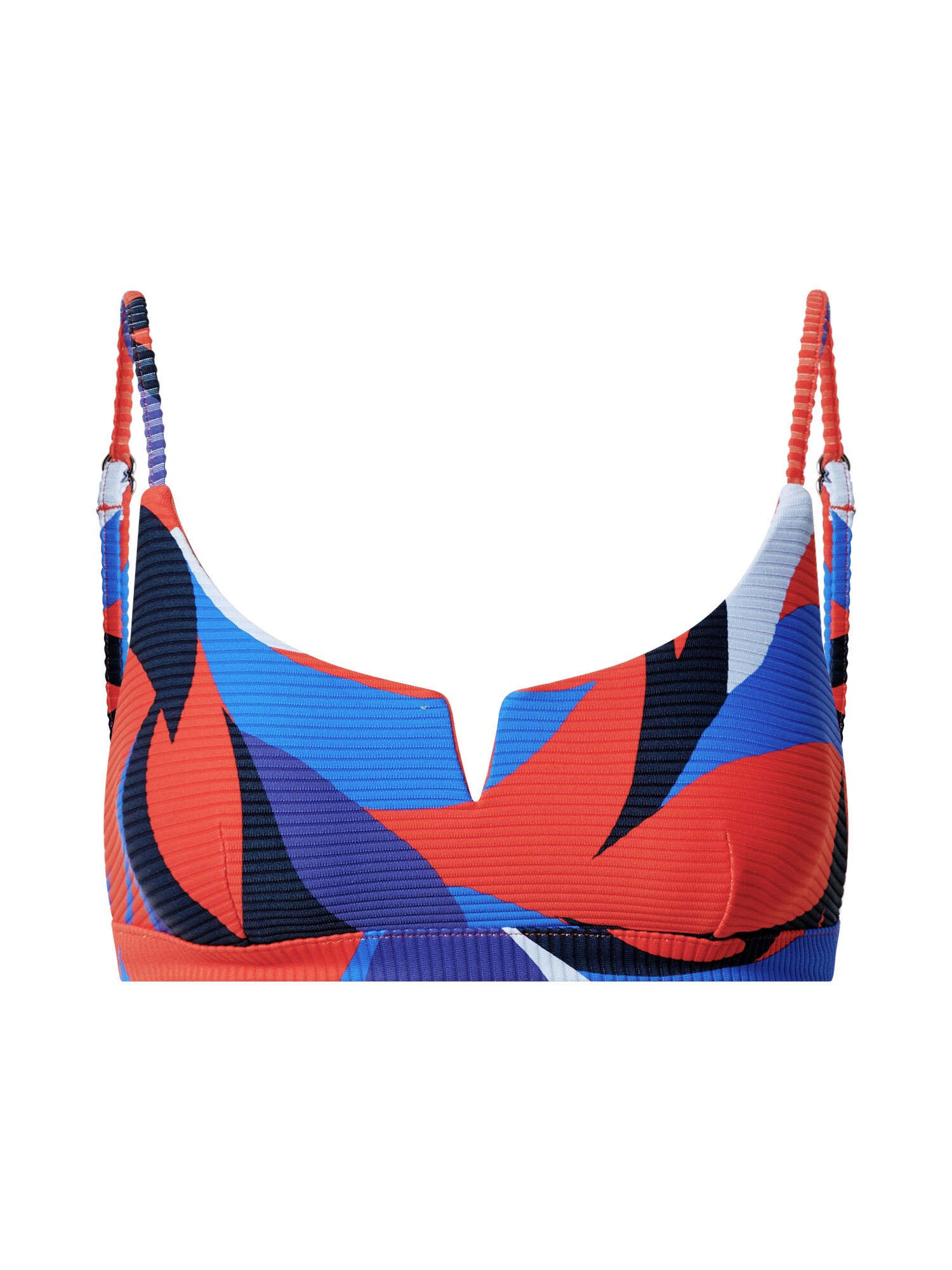Seafolly Bikinio viršutinė dalis  šviesiai mėlyna / tamsiai mėlyna / tamsiai mėlyna / raudona / balta