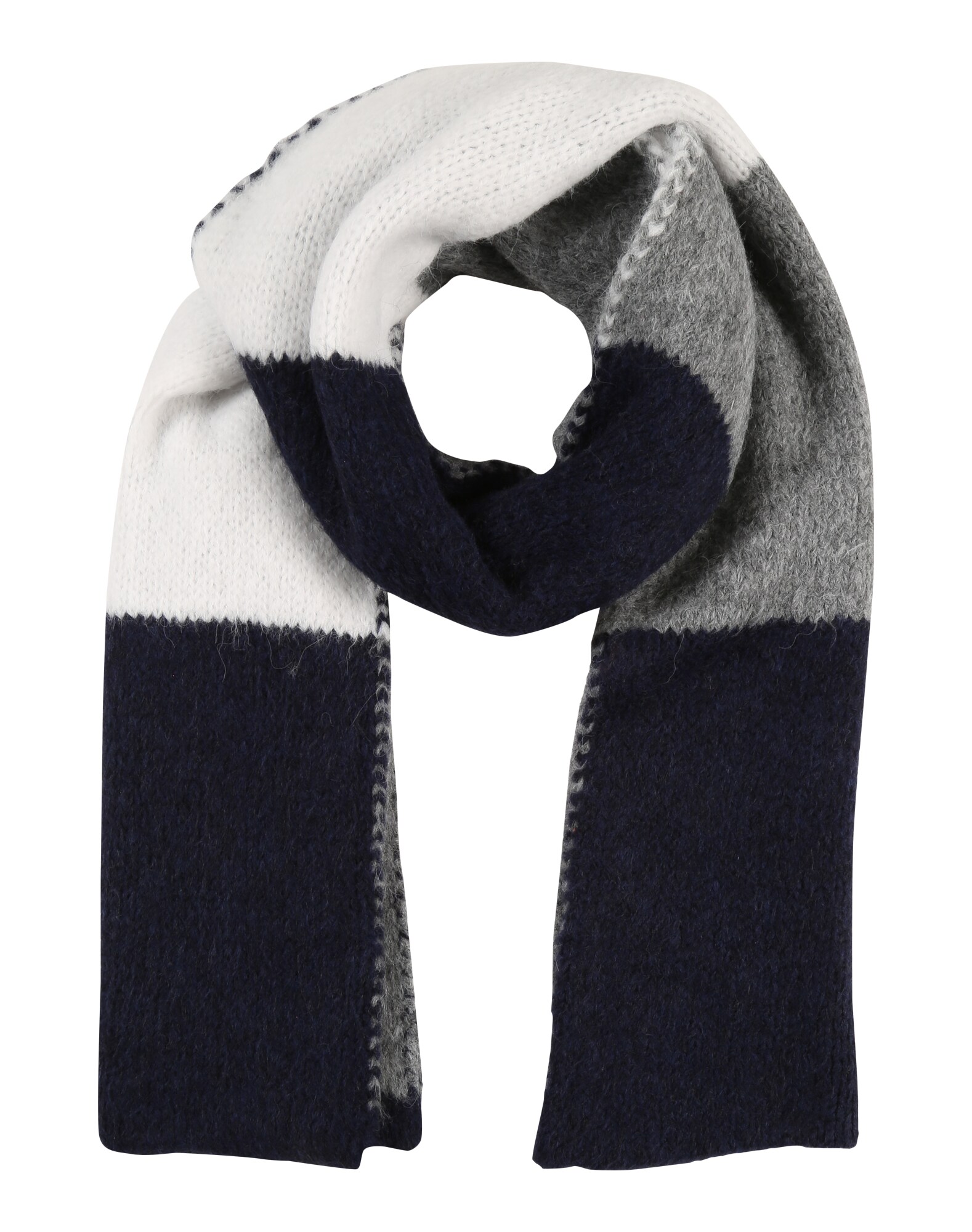 Zwillingsherz Dames Sjaal Nachtblauw Grijs Wit zwillingsherz kopen in de aanbieding