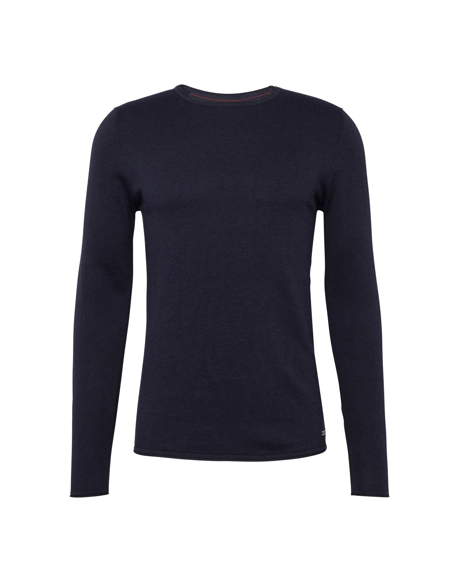 EDC BY ESPRIT Megztinis 'basic cnk'  tamsiai mėlyna