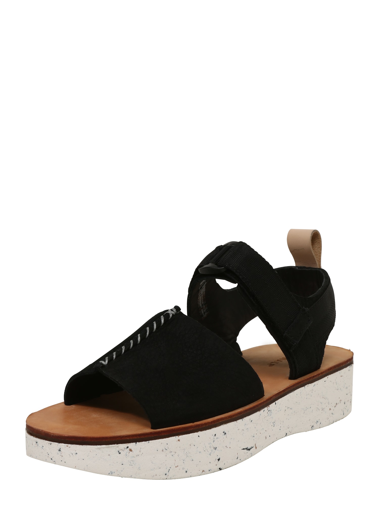 Clarks Originals Dames Sandaal Trek Maya Zwart clarks originals kopen in de aanbieding