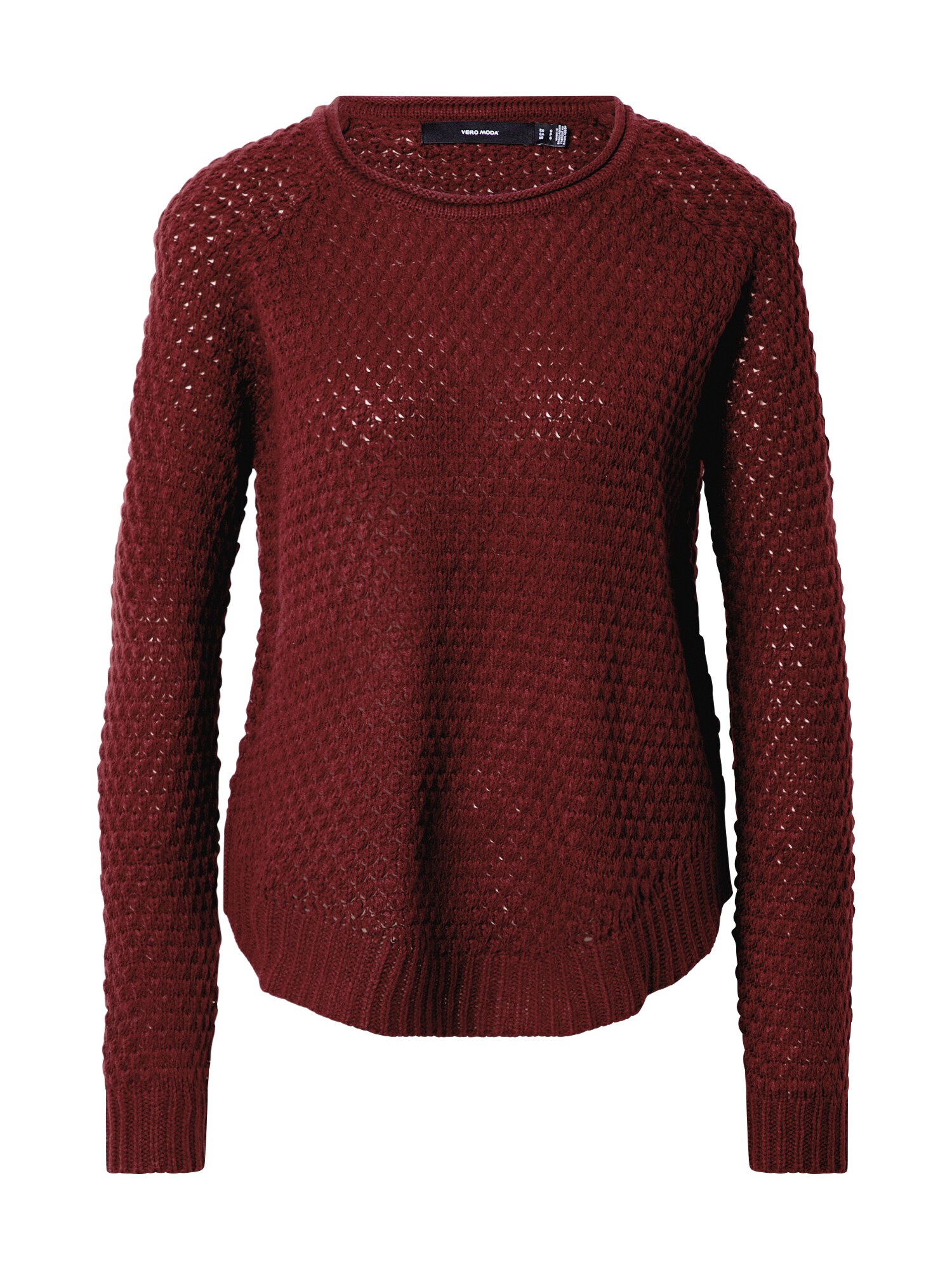 VERO MODA Megztinis 'ESME'  burgundiško vyno spalva