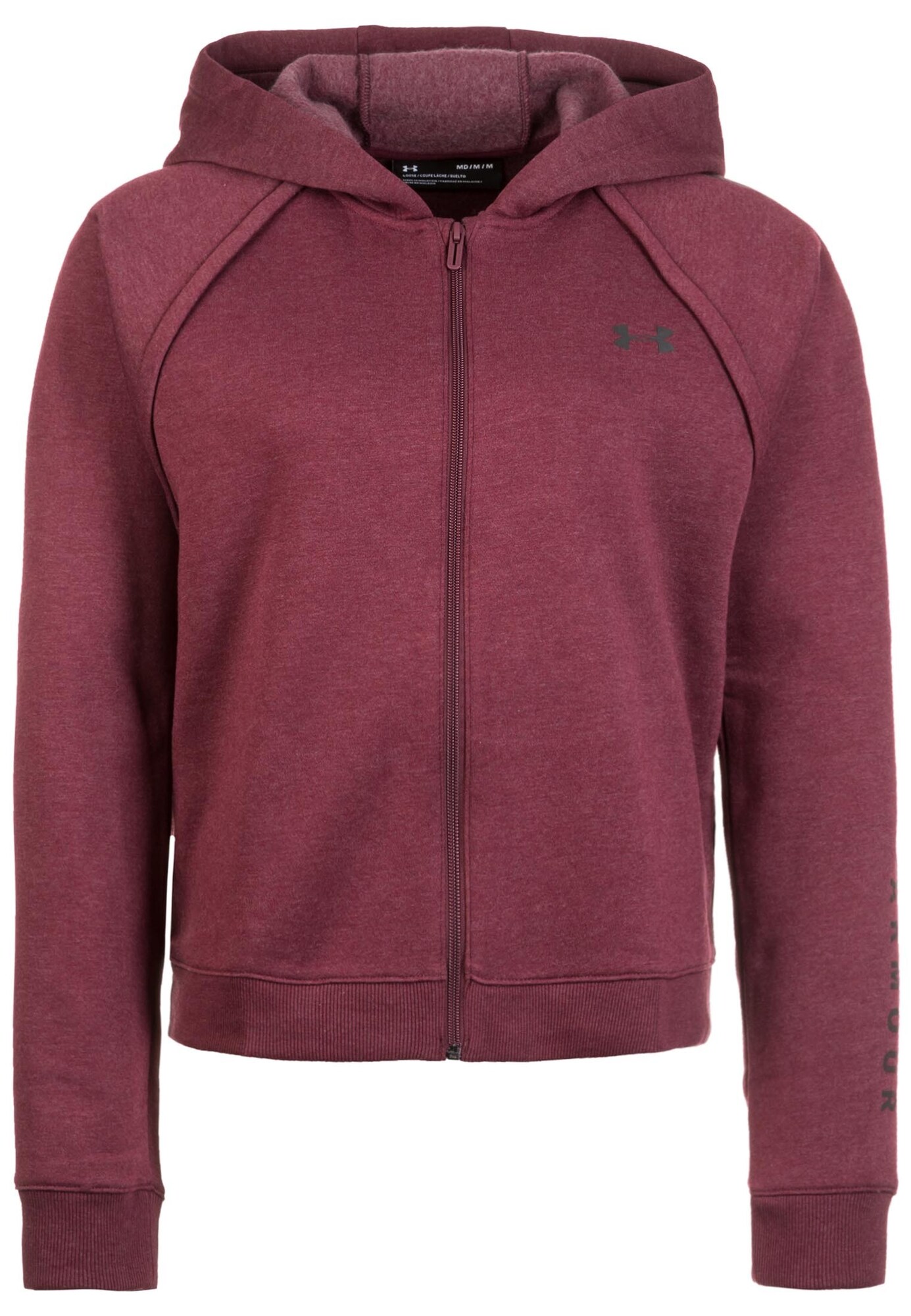 Under Armour Dames Functionele Fleece Jas Donkerrood under armour kopen in de aanbieding