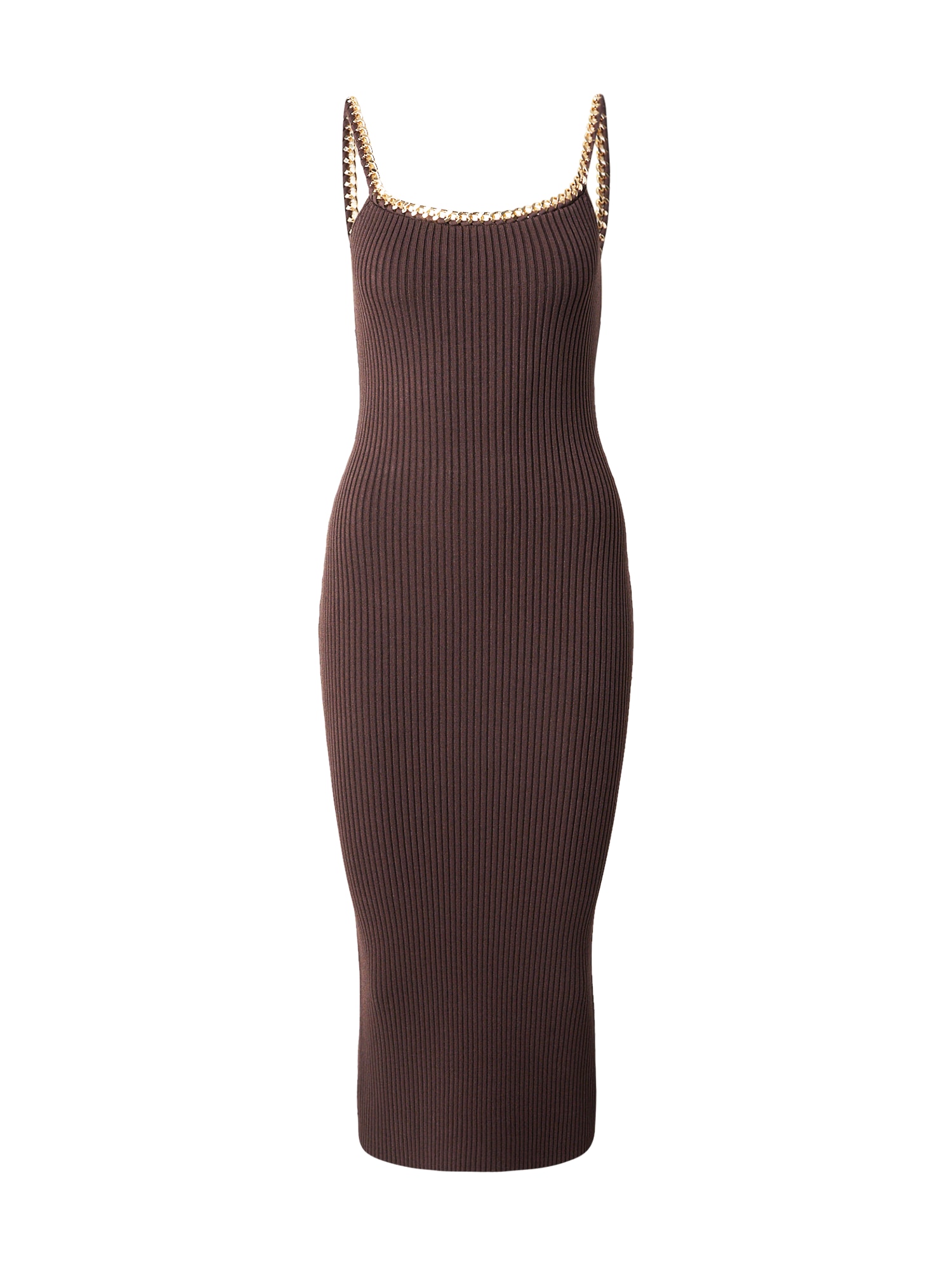 MICHAEL Michael Kors Rochie tricotat  maro închis / auriu