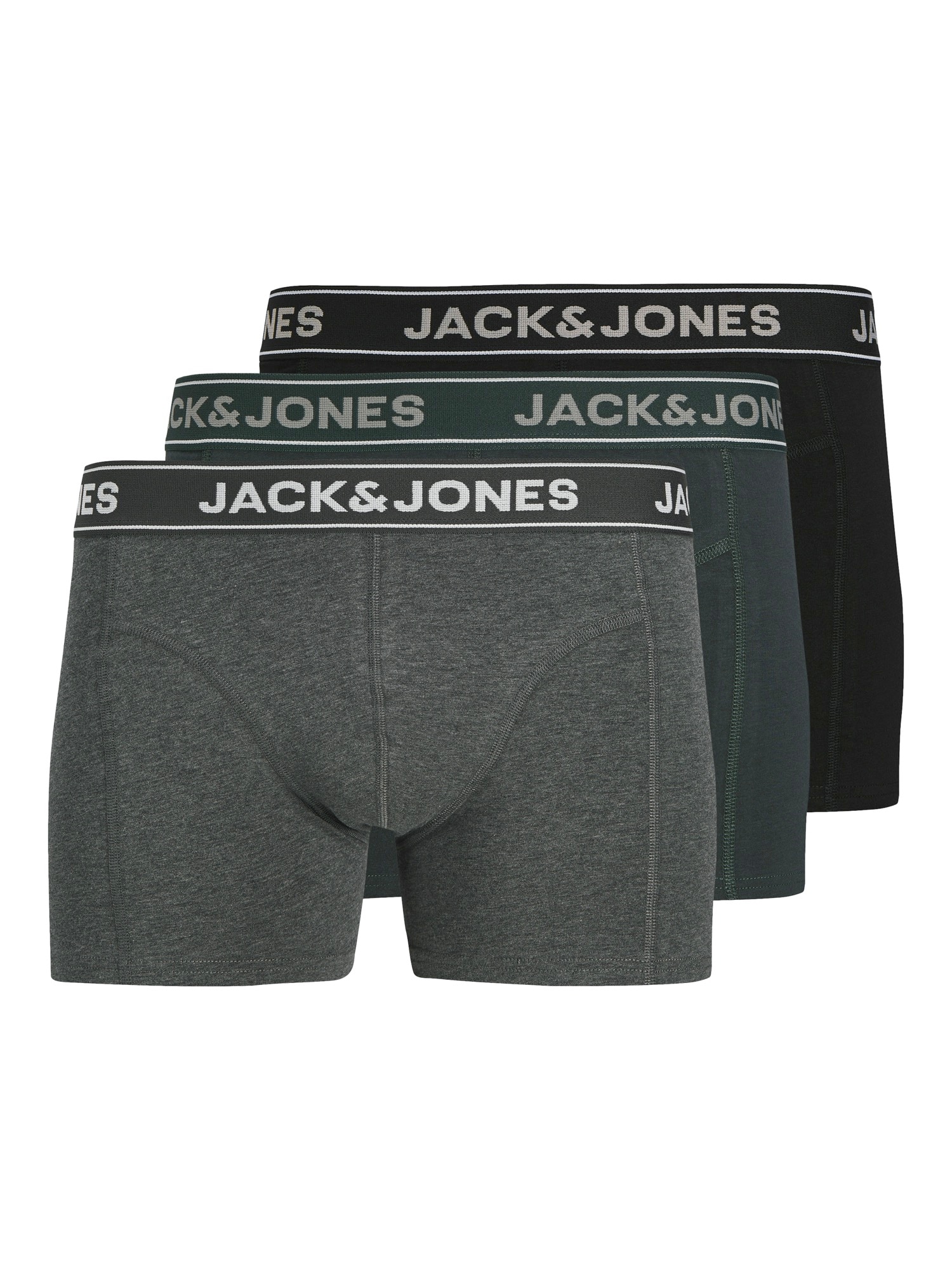 JACK & JONES Boxeri JACBLACK FRIDAY  gri închis / gri amestecat / negru