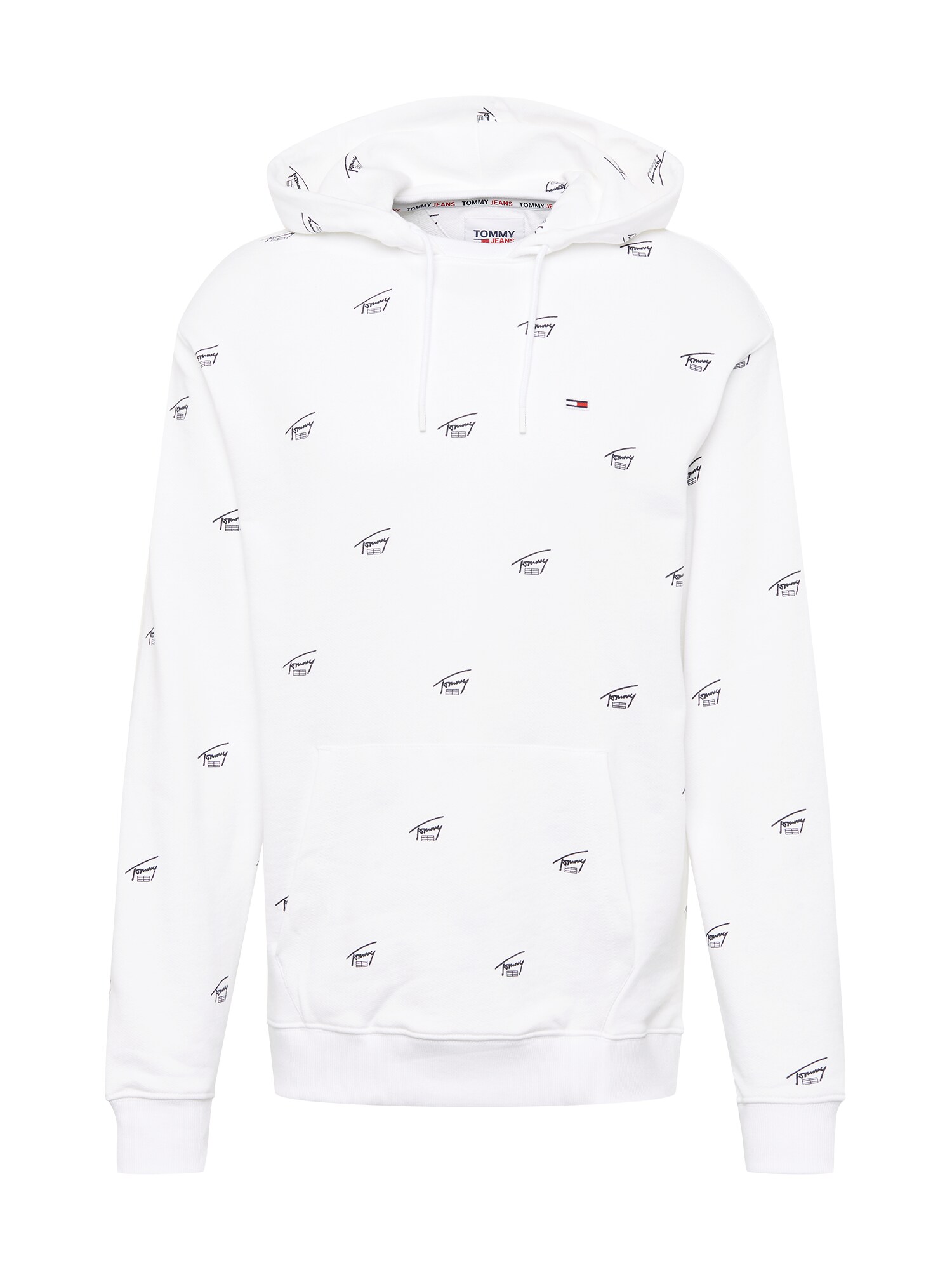Tommy Jeans Megztinis be užsegimo  balta / juoda