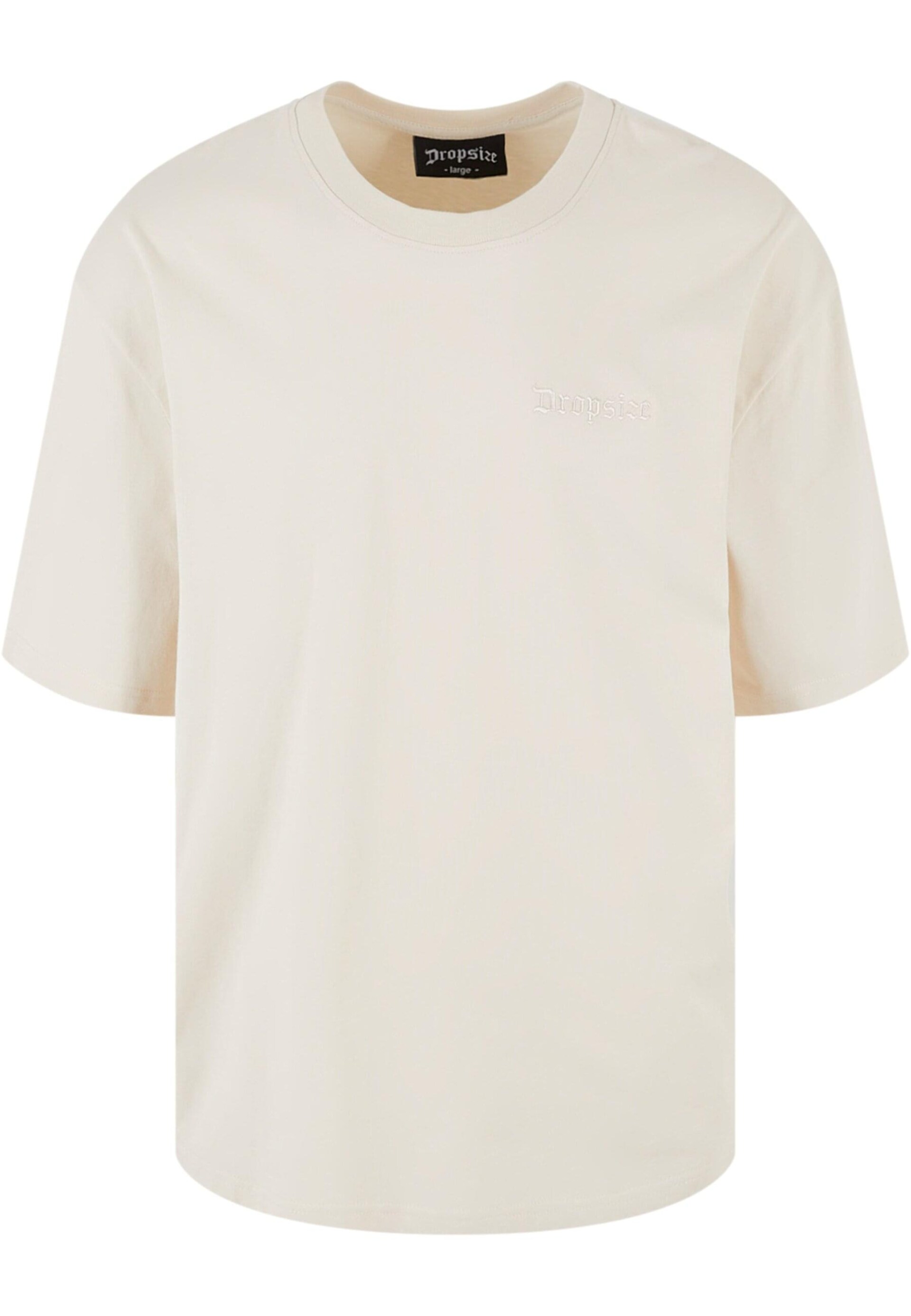 Dropsize T-shirt 'Dove 2.0' ecru / brun / gul herr