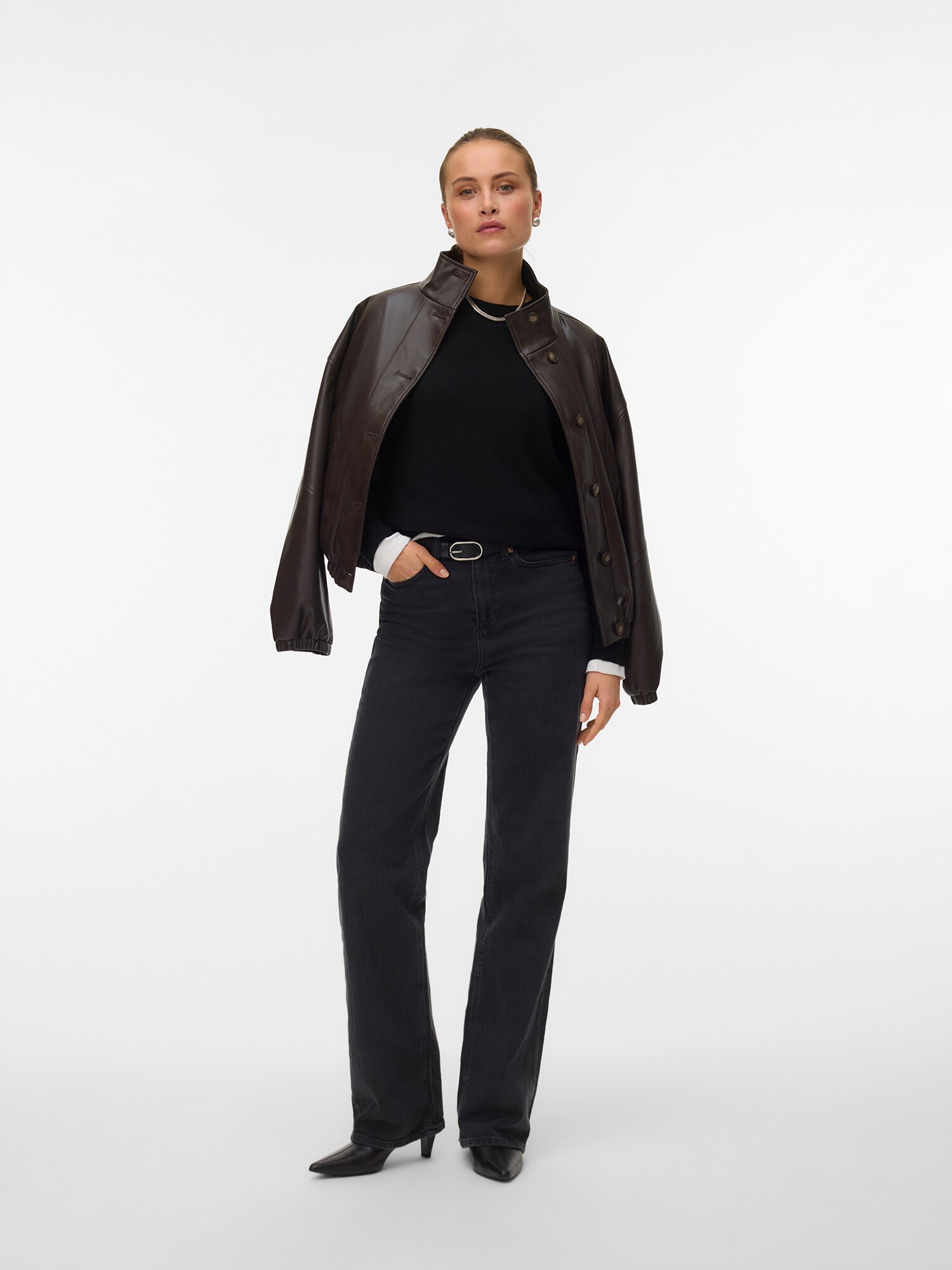 VERO MODA Prechodná bunda 'VMPOLLY'  čokoládová (obrázok 4)