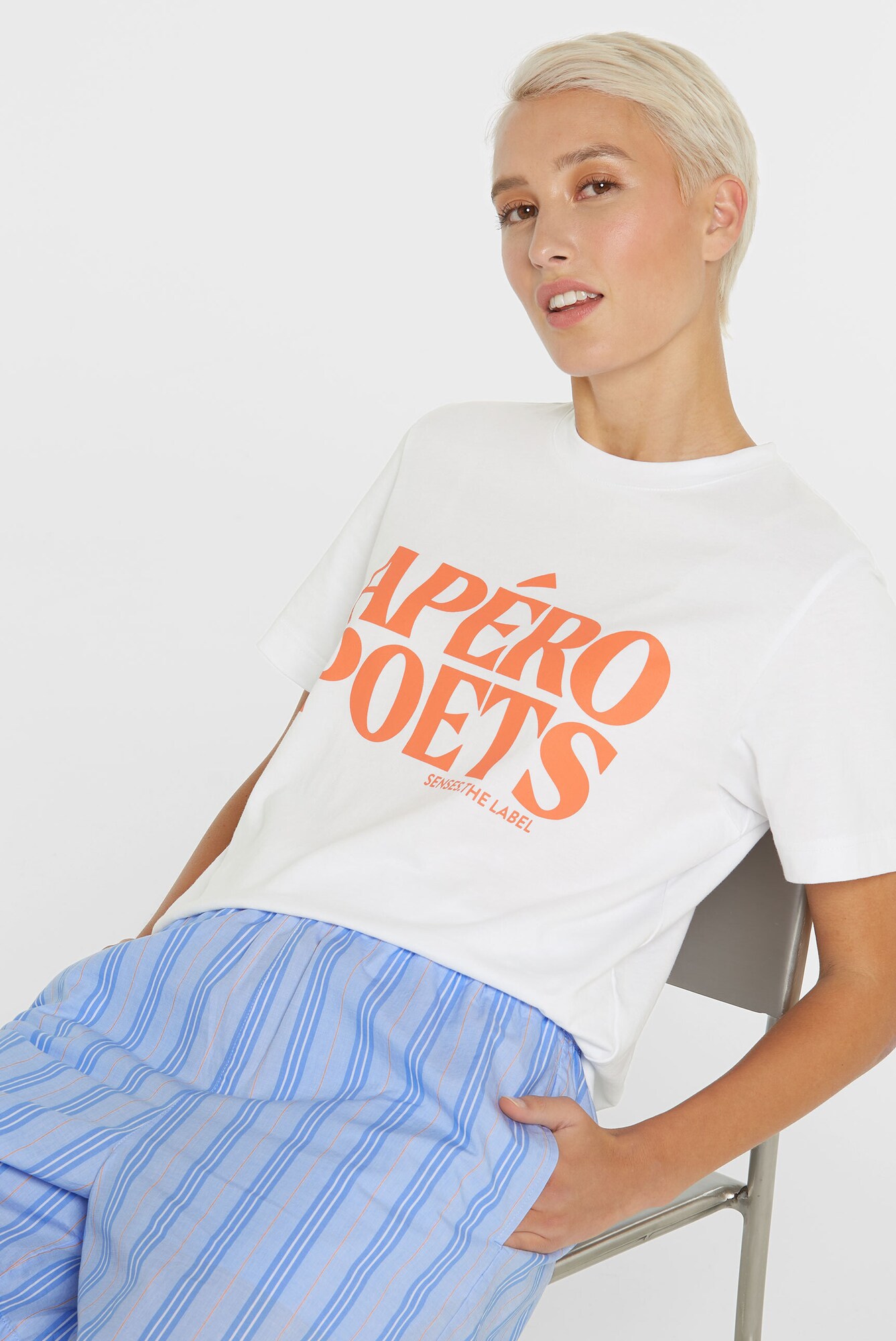 Thumbnail - T-Shirt TU:LIP mit Wording Print