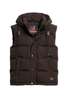 Superdry Bodywarmer ‘Everest’ Donkerbruin