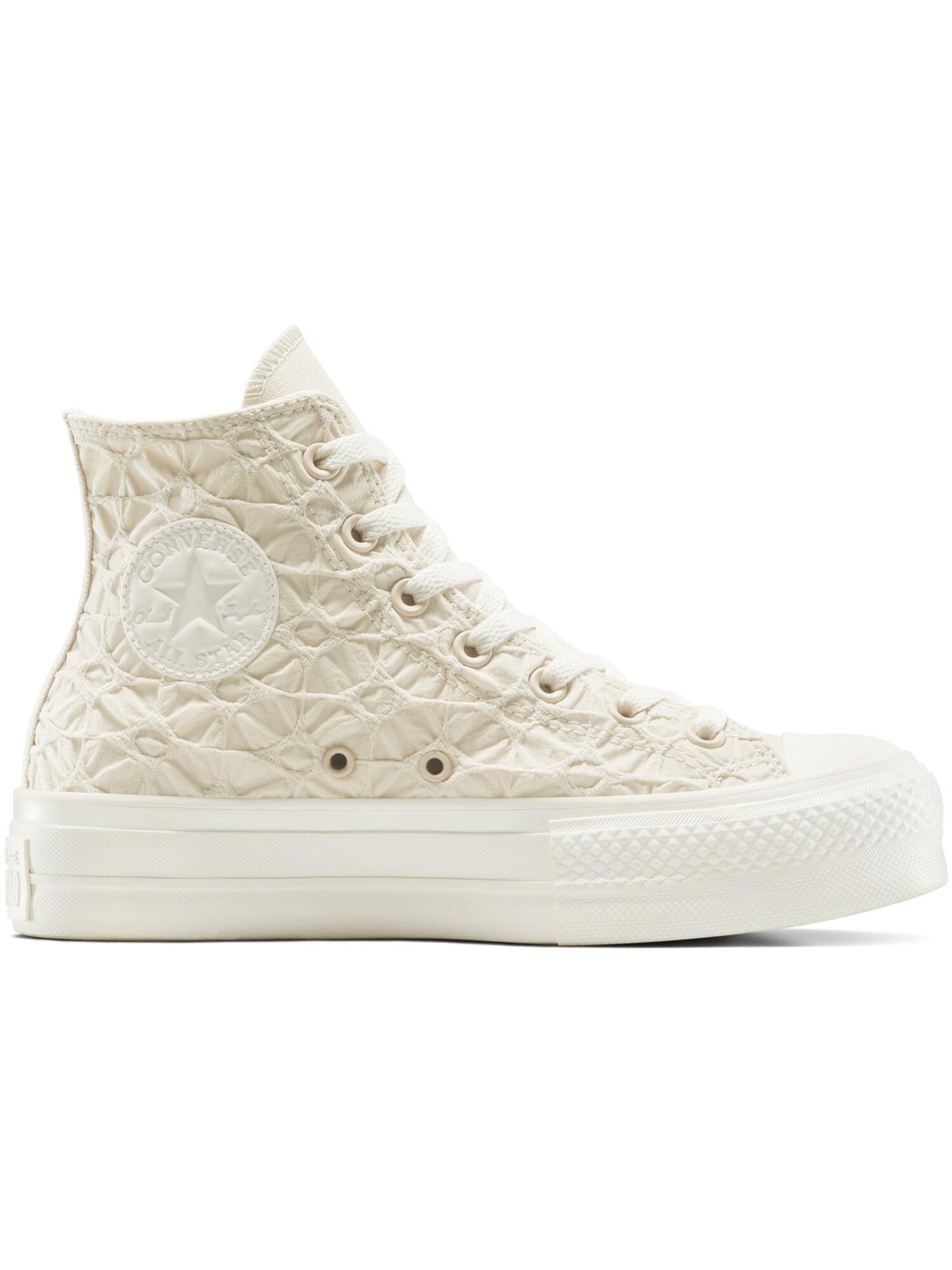 CONVERSE Zapatillas deportivas bajas 'Converse Chuck Taylor All Star Lift Platform Textured Material' beige