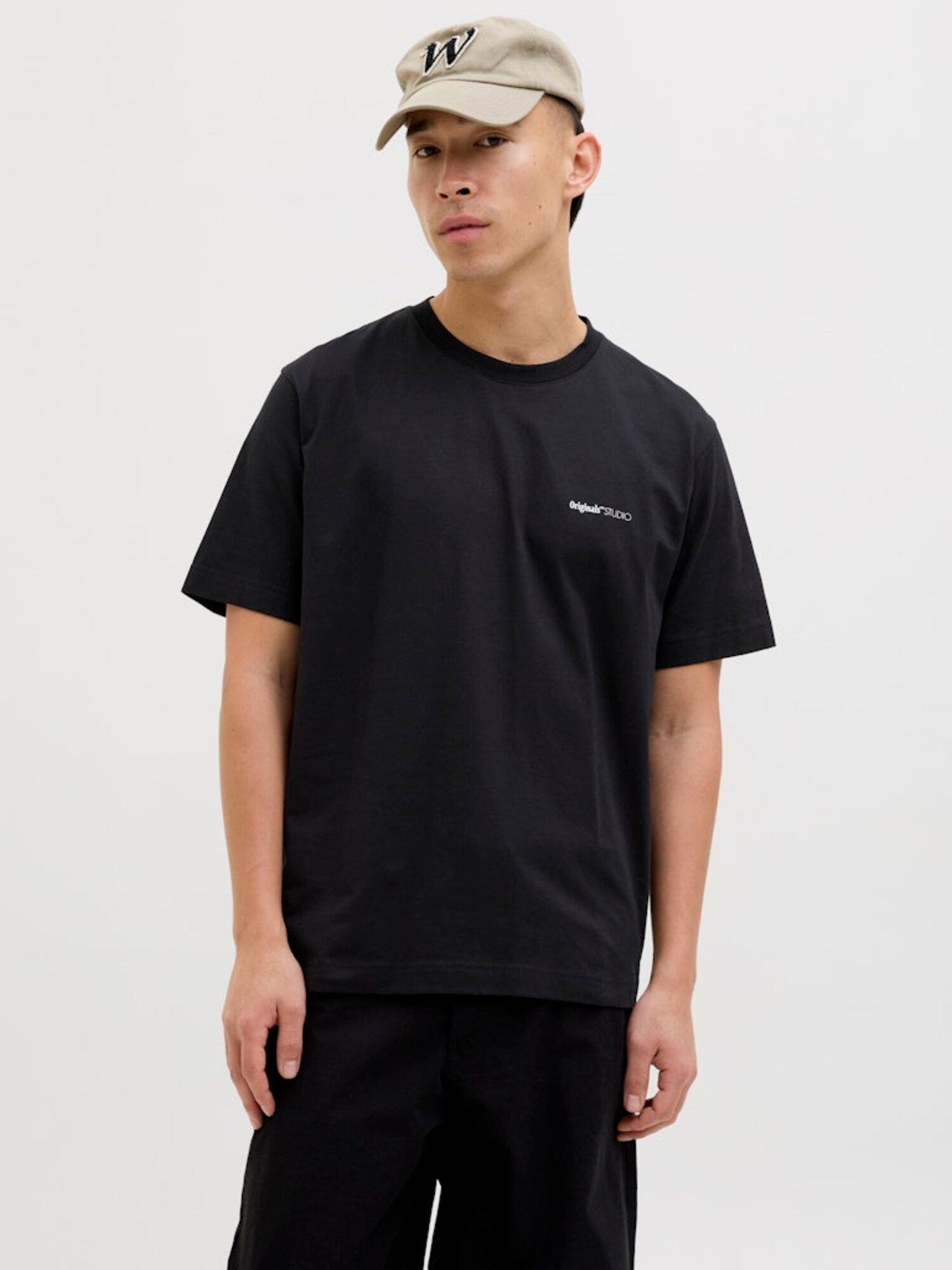 JACK & JONES Póló  bézs / füstkék / olíva / fekete termék 2. képe