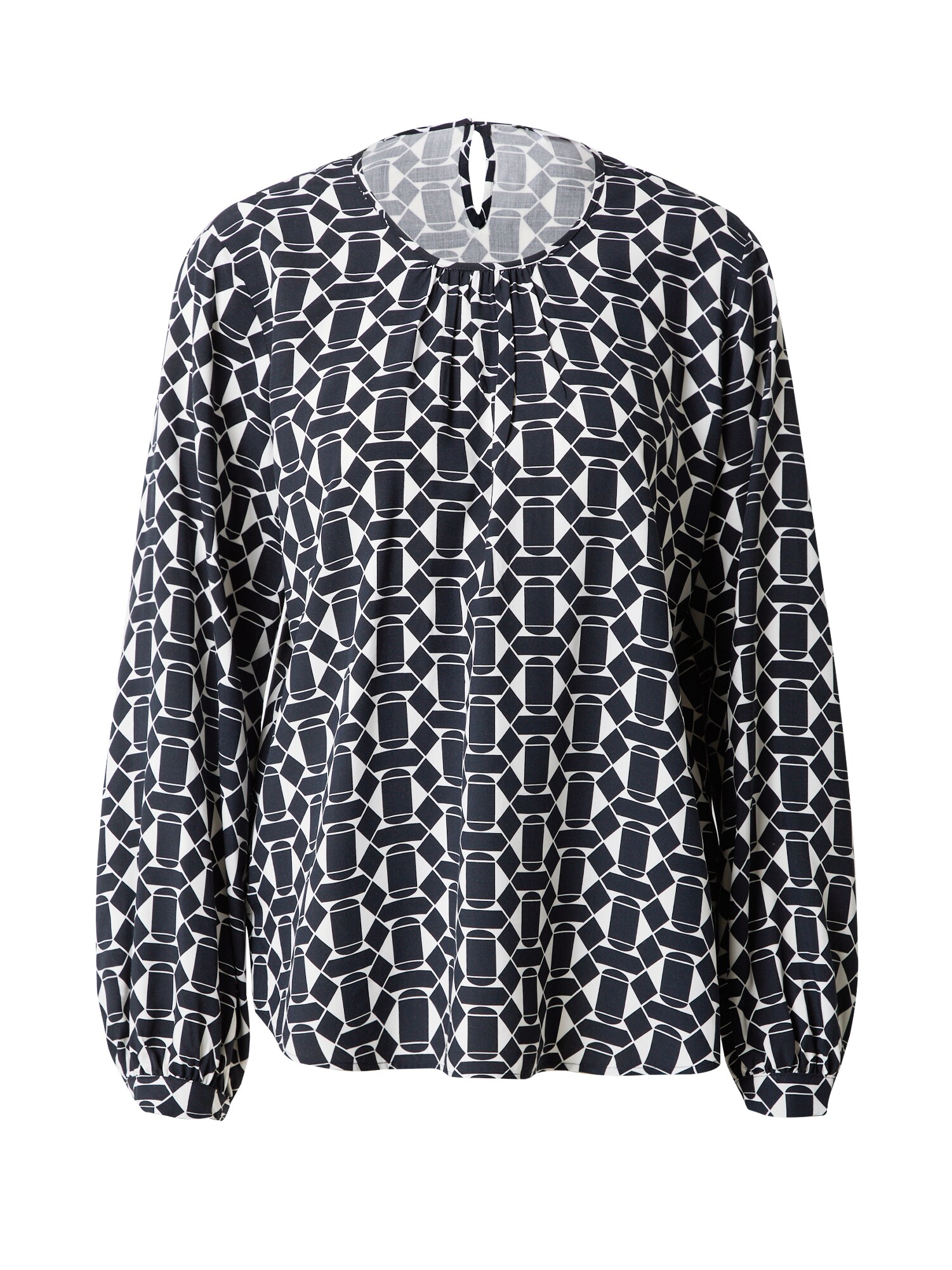 GERRY WEBER Bluză  ecru / albastru