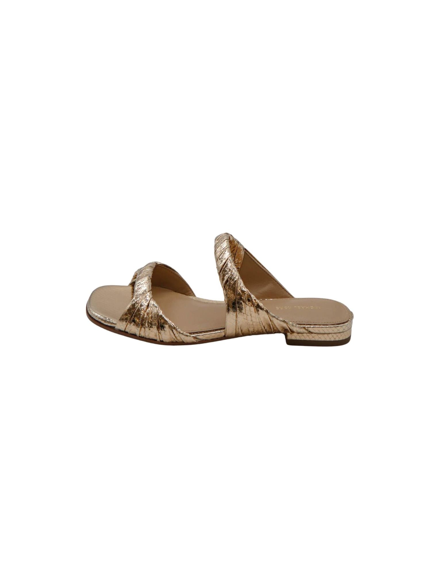 Michael Kors Sandalias 'MICHAEL KORS KIANA FLAT SANDAL Scarpe' oro