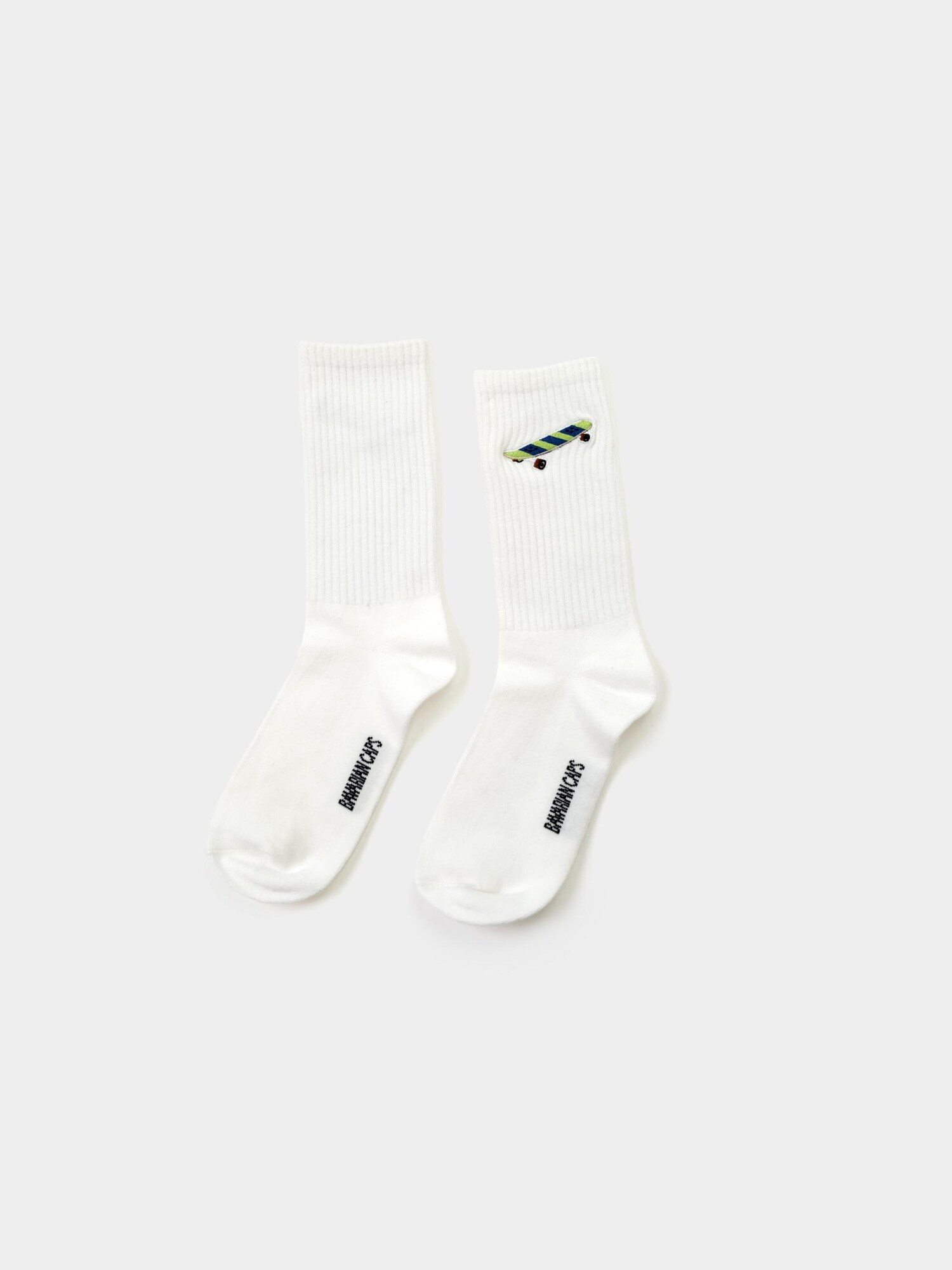 Bavarian Caps Sportske čarape 'Skateboard' bijela