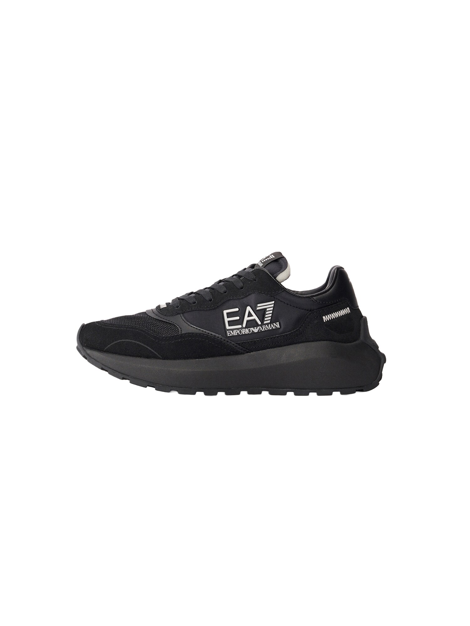 EA7 Emporio Armani Sneaker low  negru / argintiu