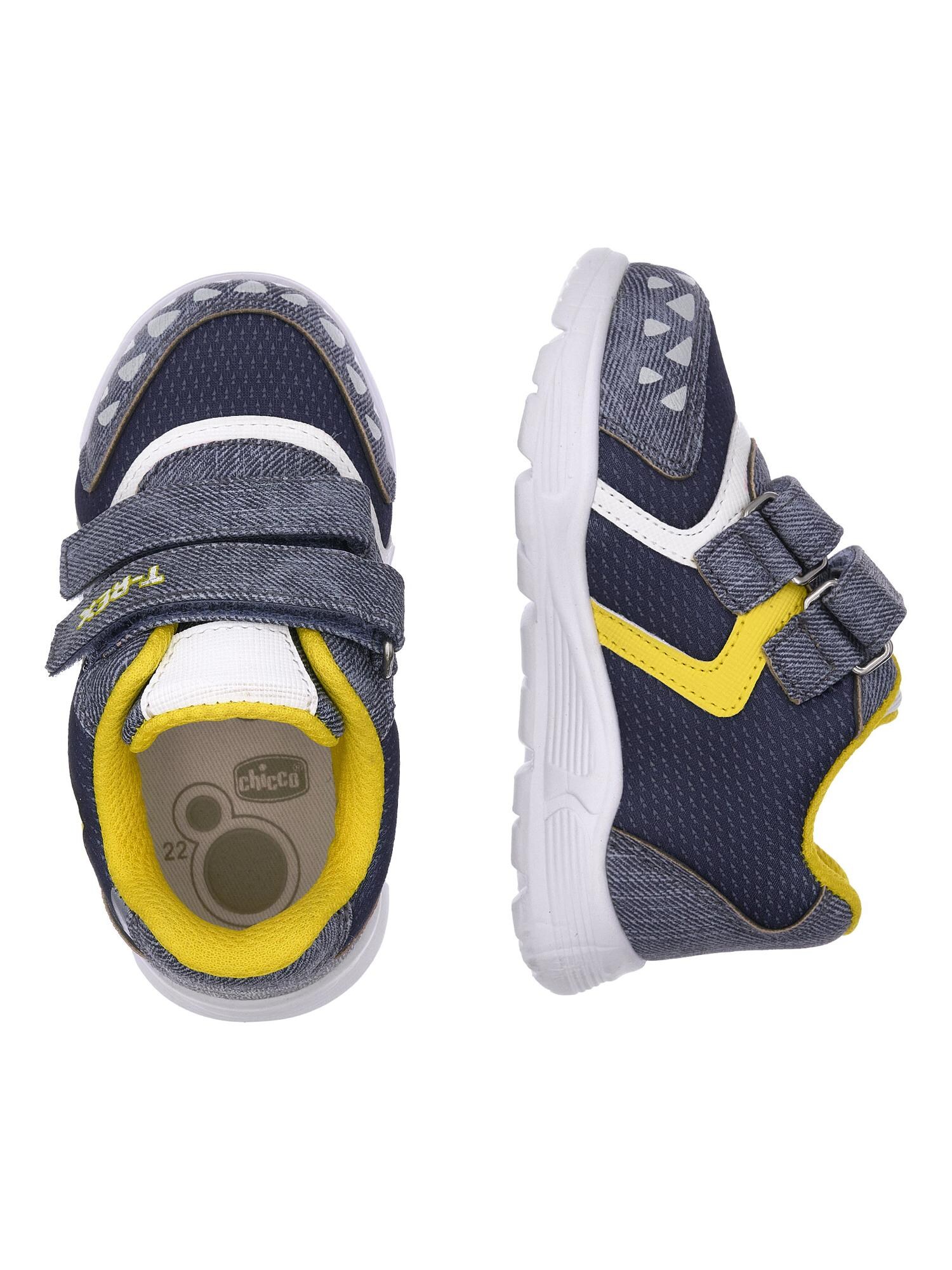 Chicco Sportcipő 'Finder'  tengerészkék / sárga / fehér termék 2. képe