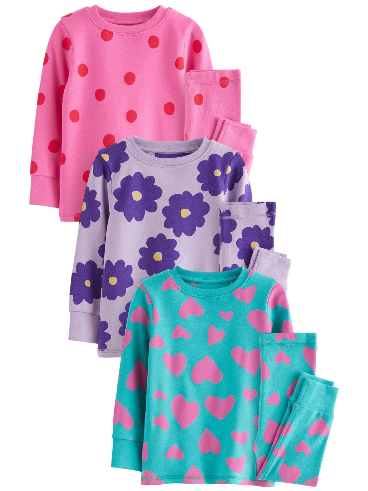Next Pijamale  albastru aqua / lila / mov deschis / mov închis / roz / roz închis