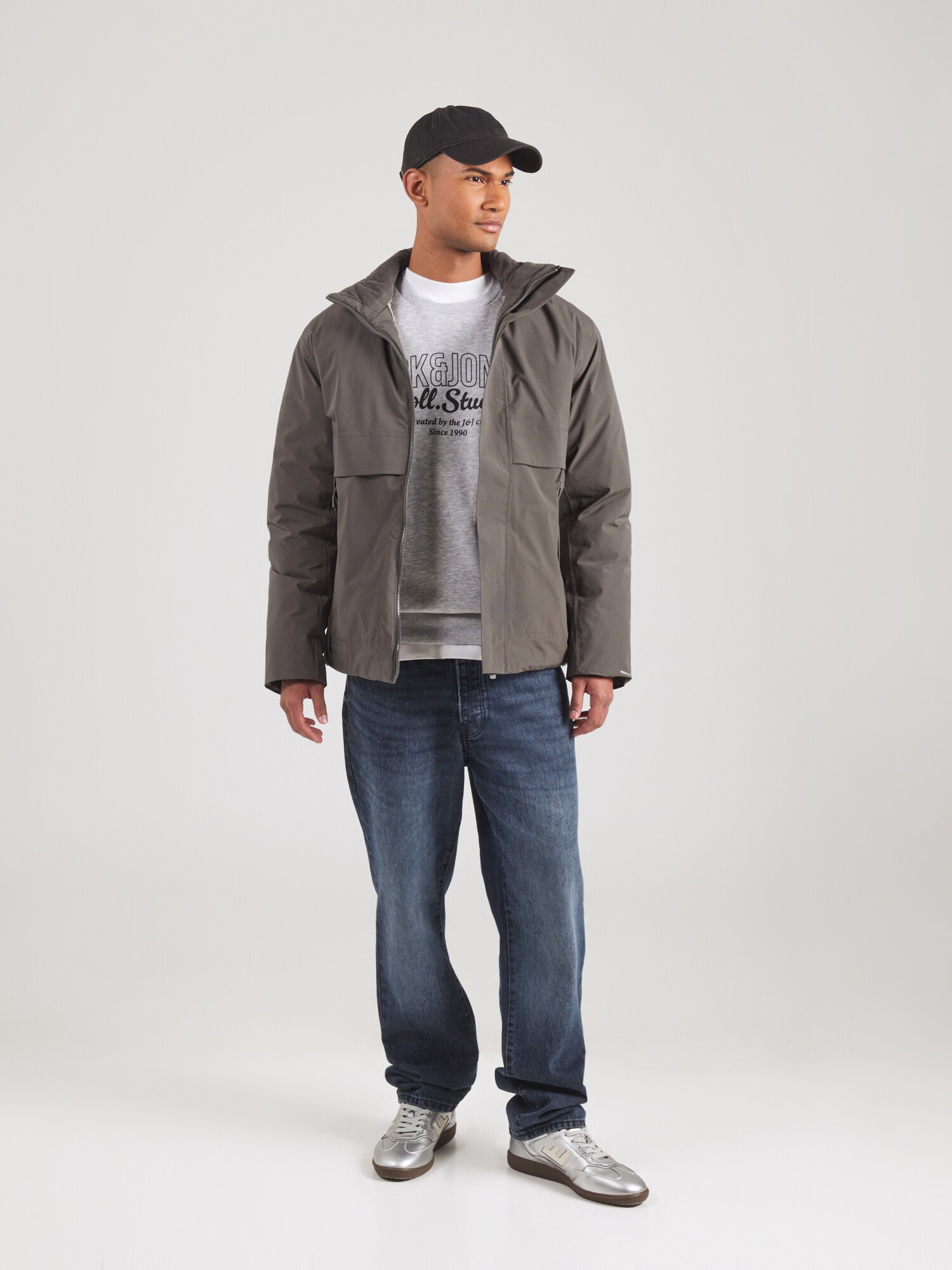 JACK & JONES Prechodná bunda 'JPRCCMOON'  tmavošedá (obrázok 4)