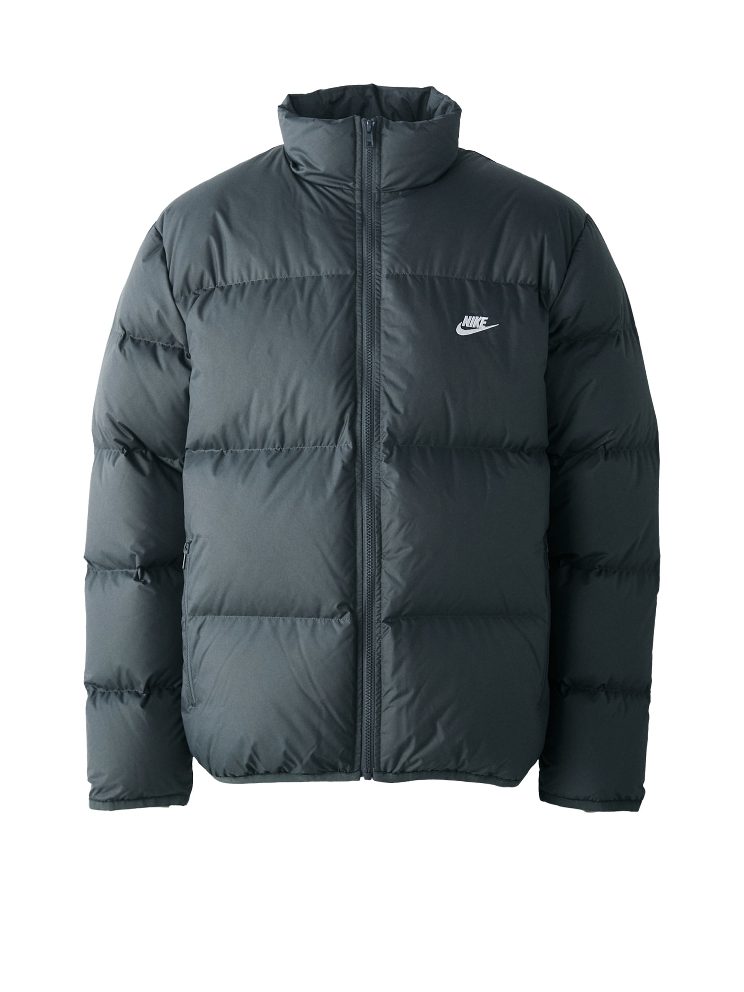 Nike Sportswear Zimná bunda 'CLUB'  grafitová / biela