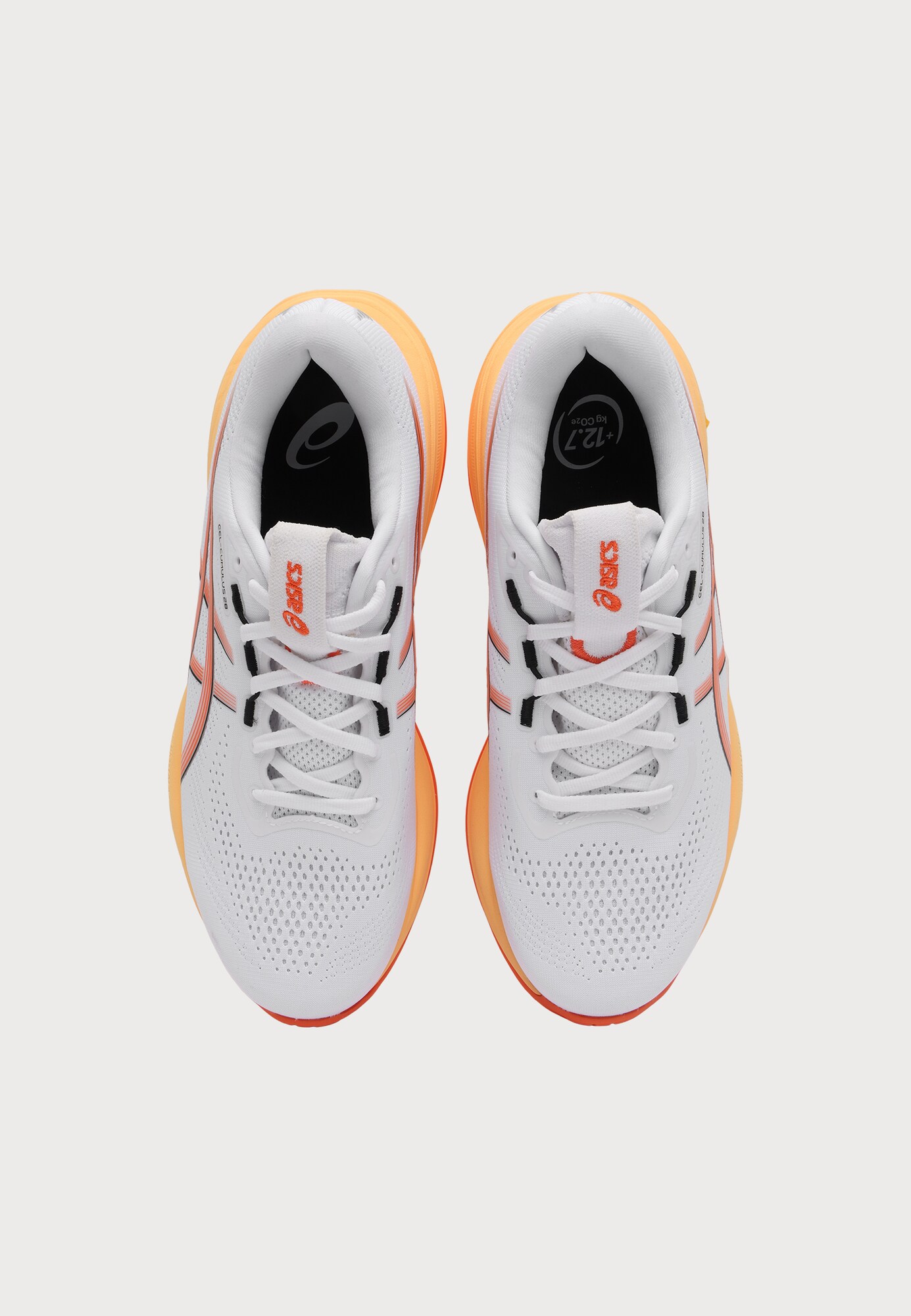ASICS Zapatillas de running 'GEL-CUMULUS 28' naranja neón / negro / blanco – imagen 3