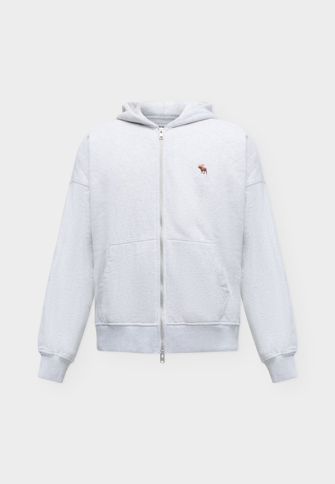 Abercrombie & Fitch Sudadera con cremallera  gris