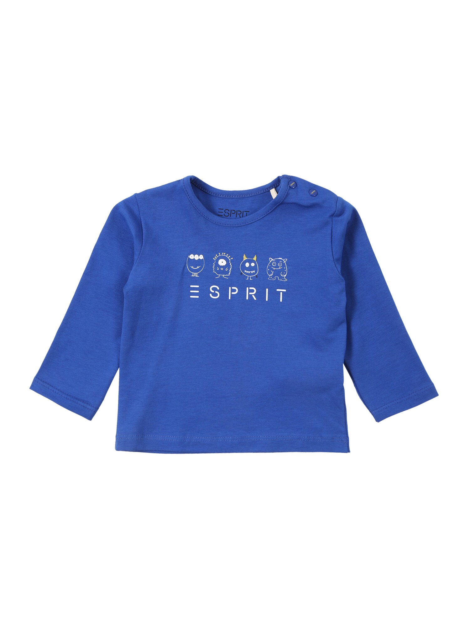 ESPRIT Marškinėliai  mėlyna / balta