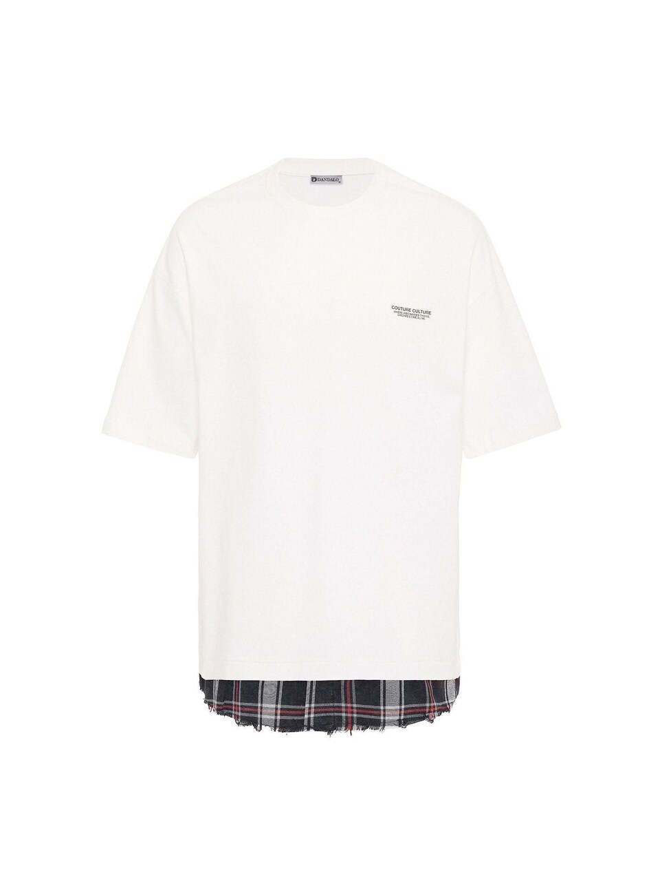 T-shirt 'Jacky' ecru / röd