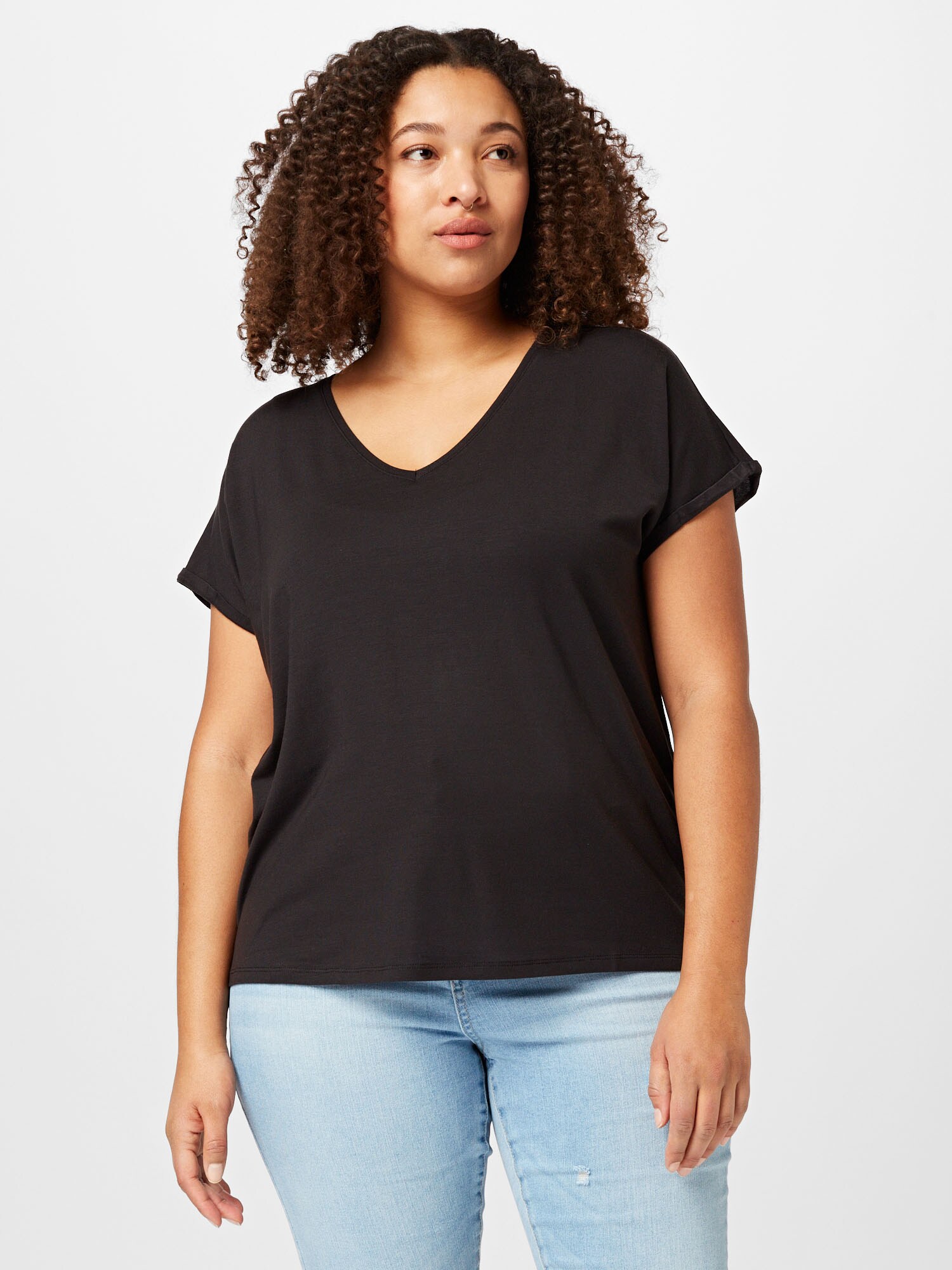 Vero Moda Curve Póló 'Aya'  fekete termék 2. képe