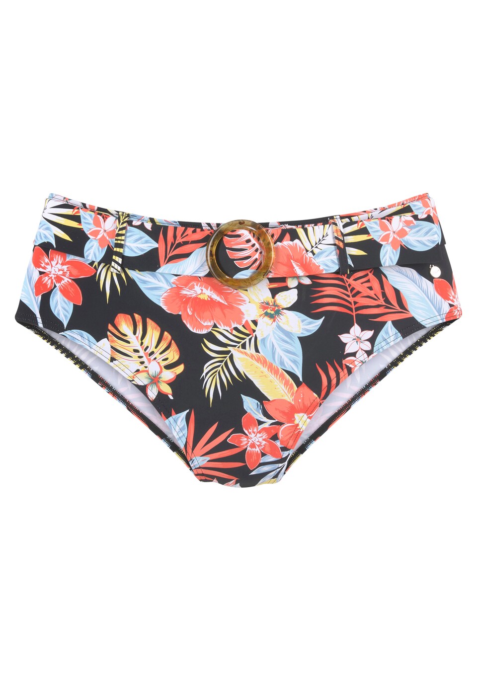 Bikiniunderdel ljusblå / röd / svart