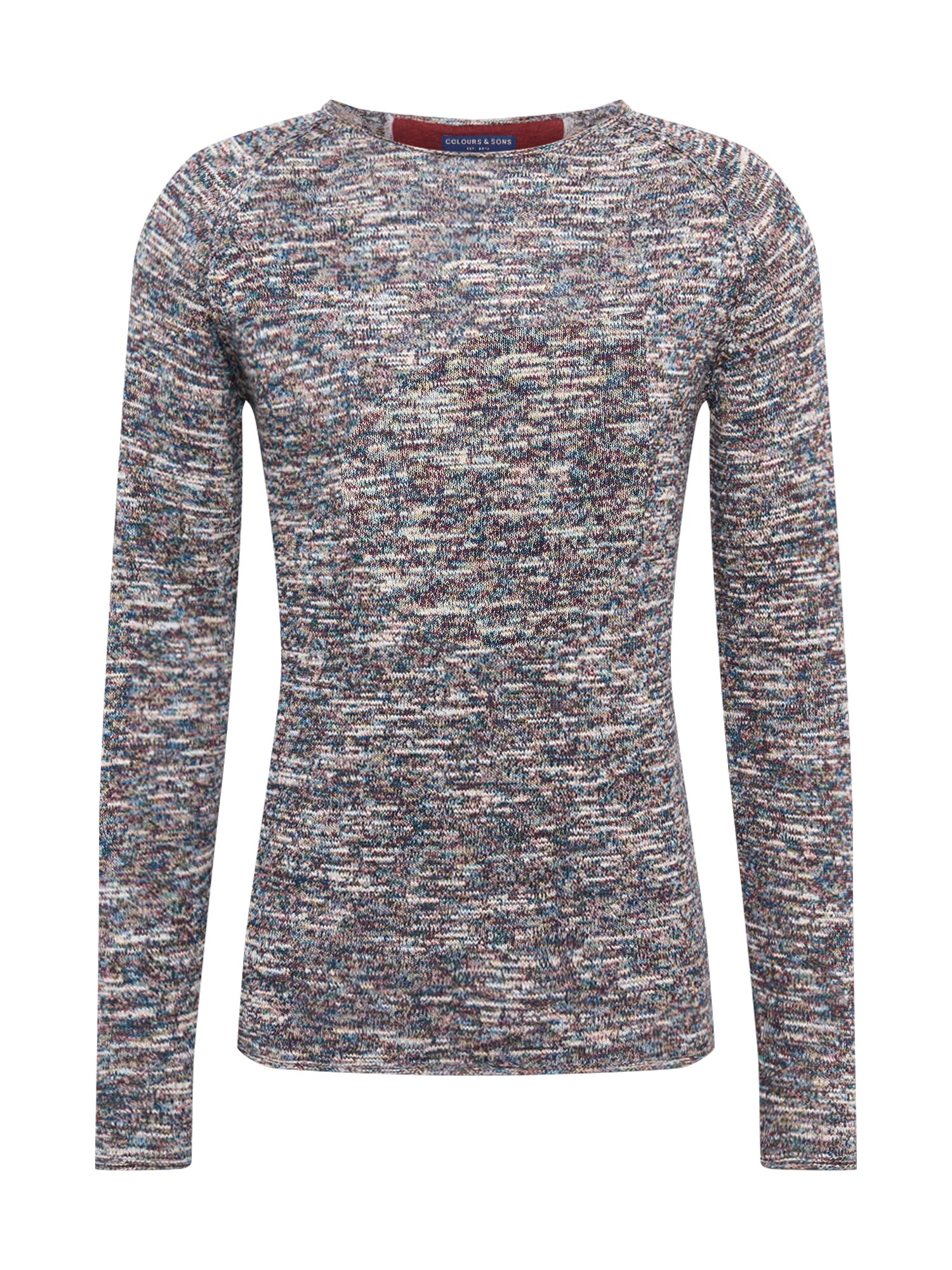 COLOURS & SONS Megztinis 'Rick'  pilka