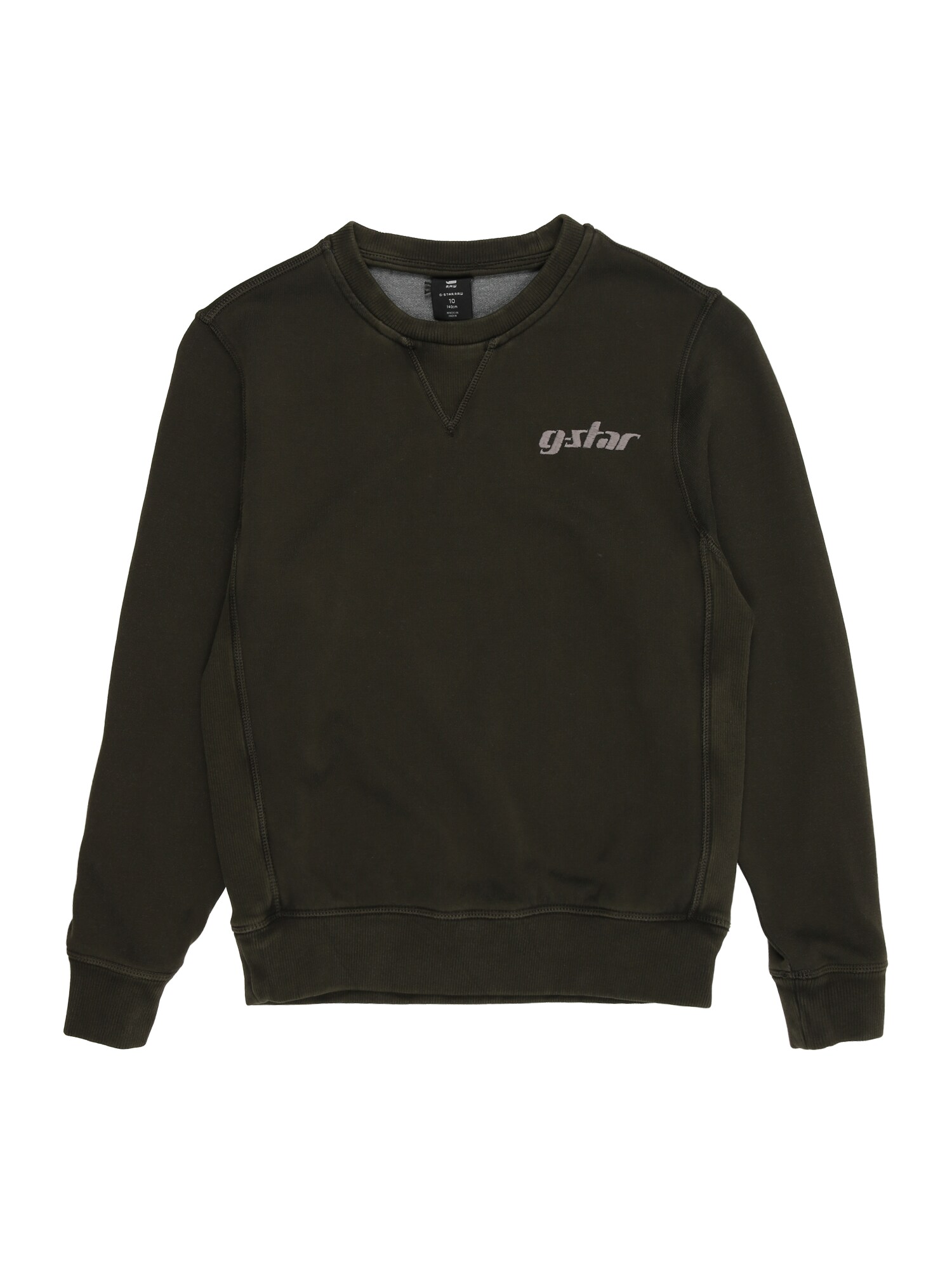 G-STAR Bluză de molton PREMIUM CORE  verde închis