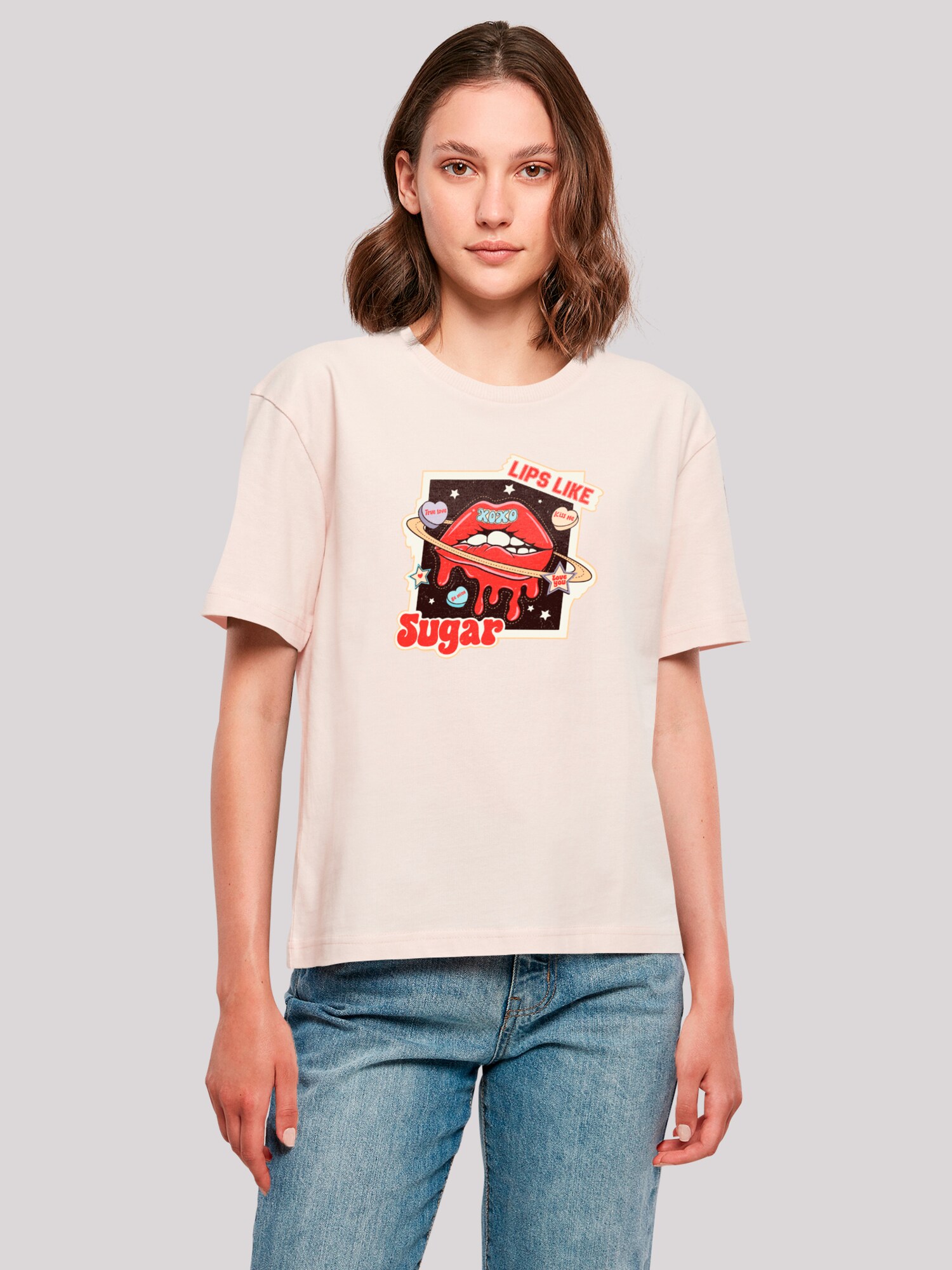 Thumbnail - F4NT4STIC T-Shirt Lips Like Sugar Retro Fashion Valentinstag