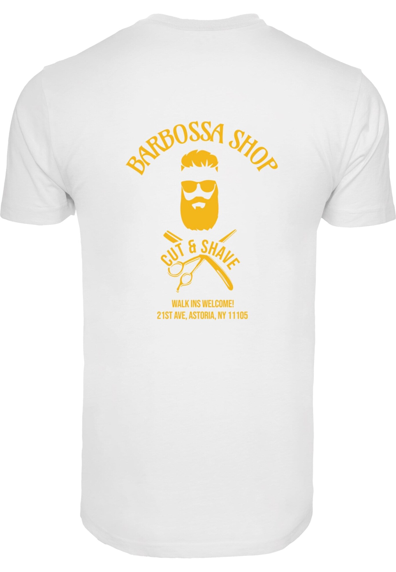 Mister Tee Póló 'Barbossa'  sáfrány / fehér termék 2. képe