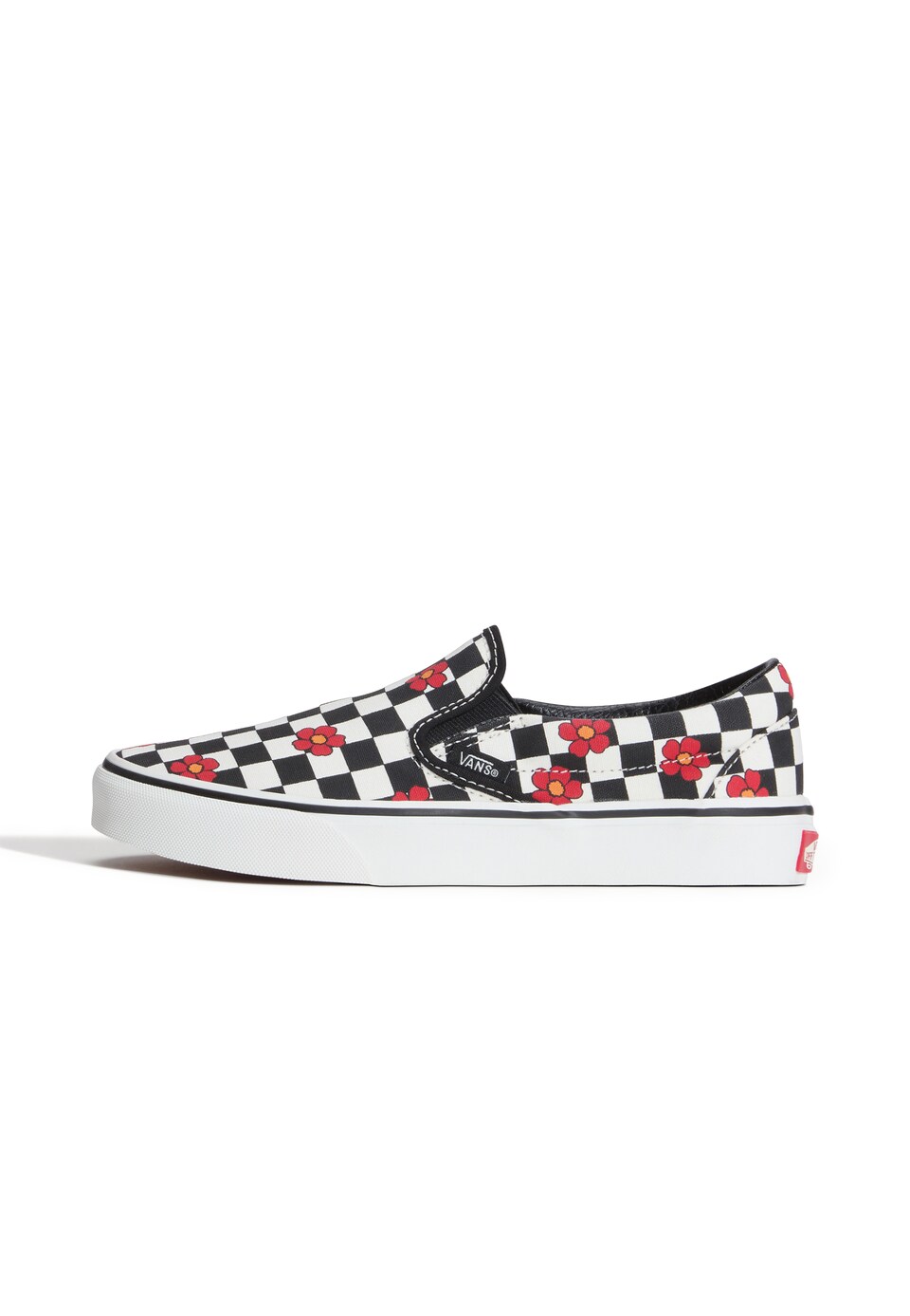 Slip-On 'Classic' blodröd / svart