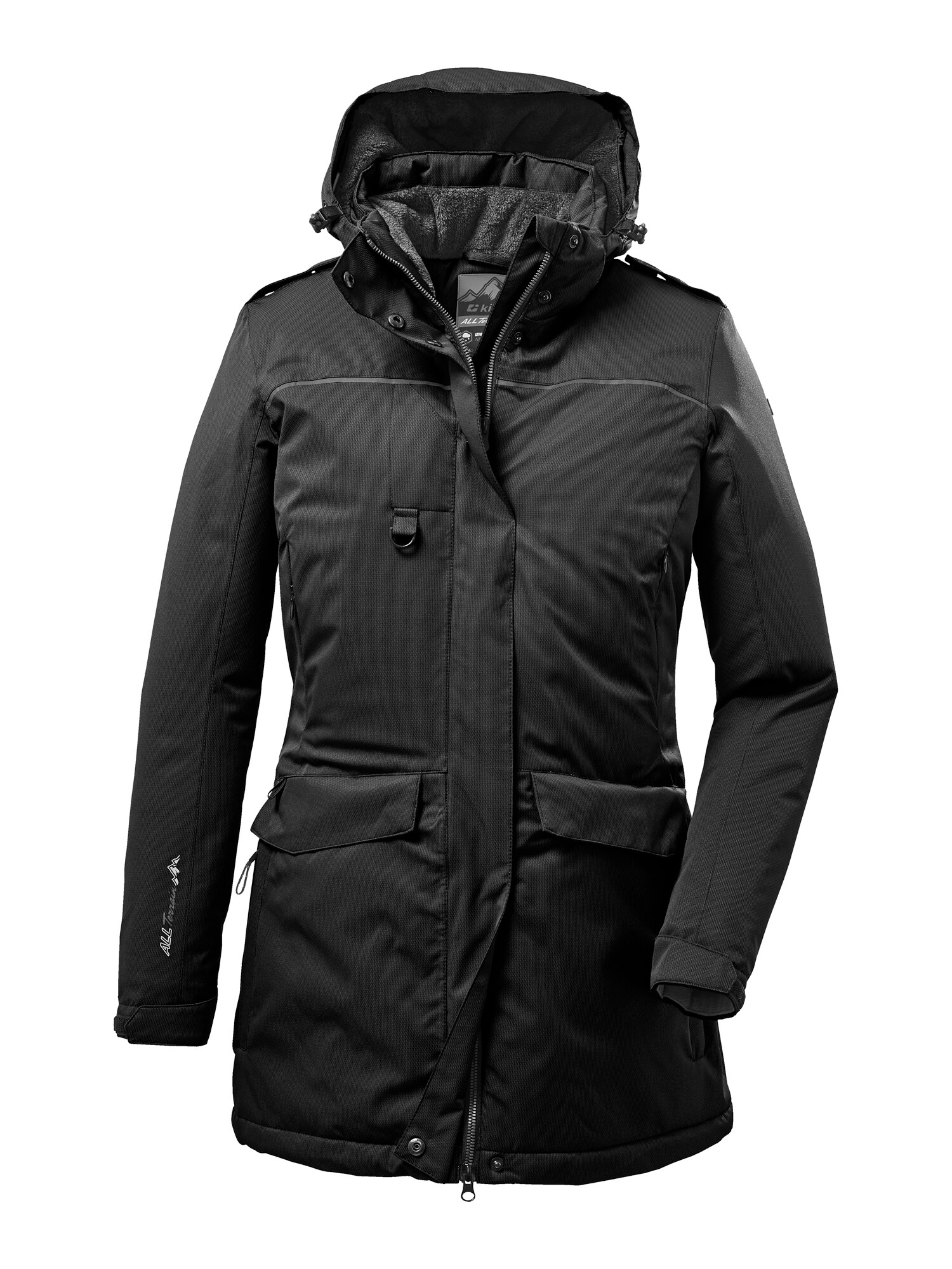 KILLTEC Geacă outdoor Ostfold  negru